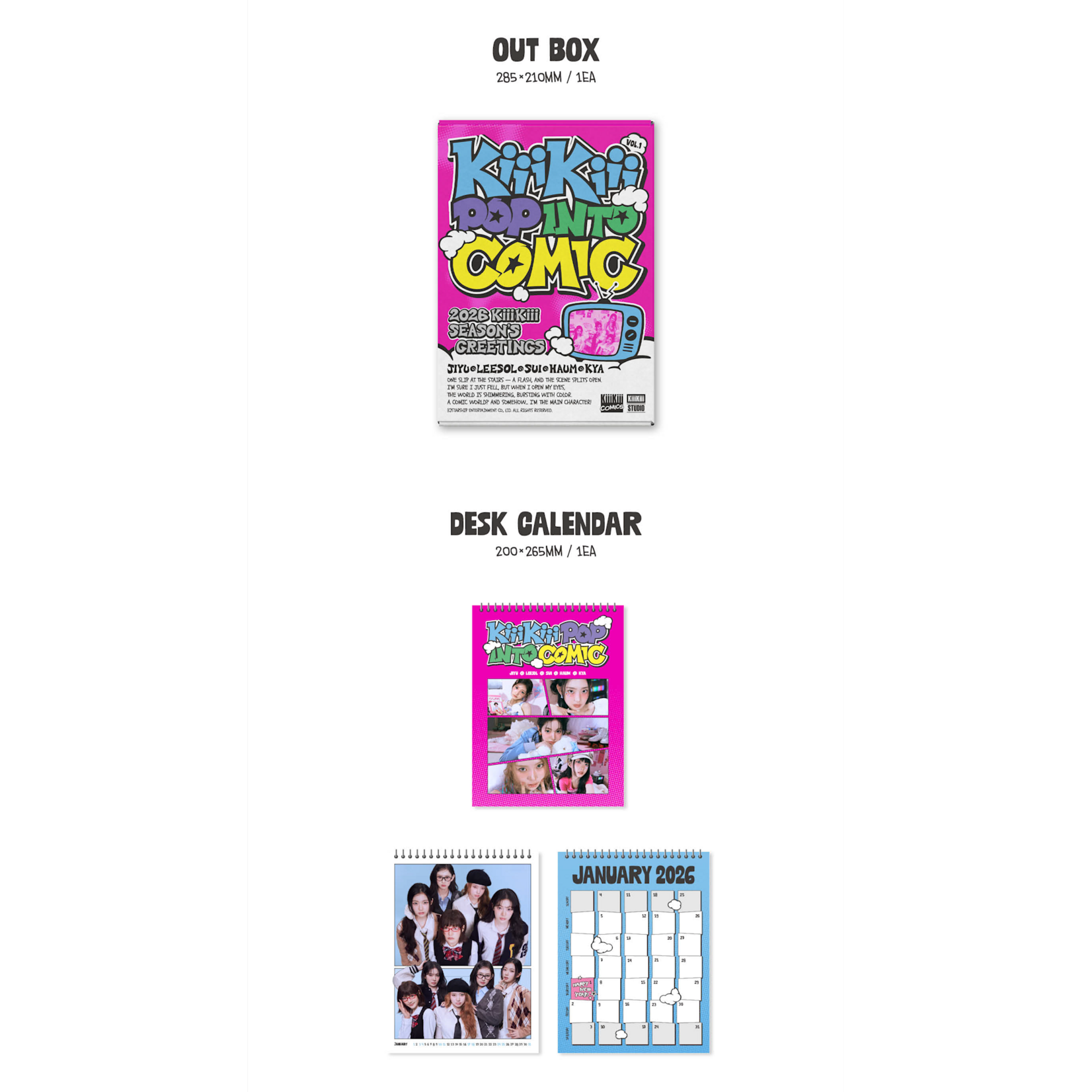KiiiKiii KiiiKiii - 2026 SEASON’S GREETINGS [KiiiKiii POP INTO COMIC]