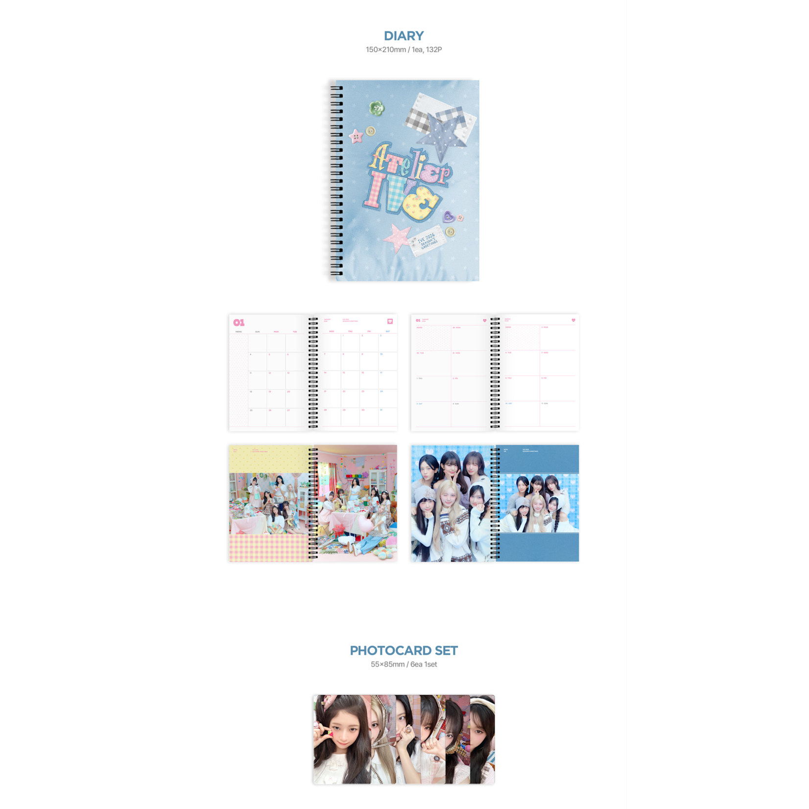 Ive IVE - 2026 SEASON’S GREETINGS [ATELIER IVE] + 1 Random Photocard (WM)