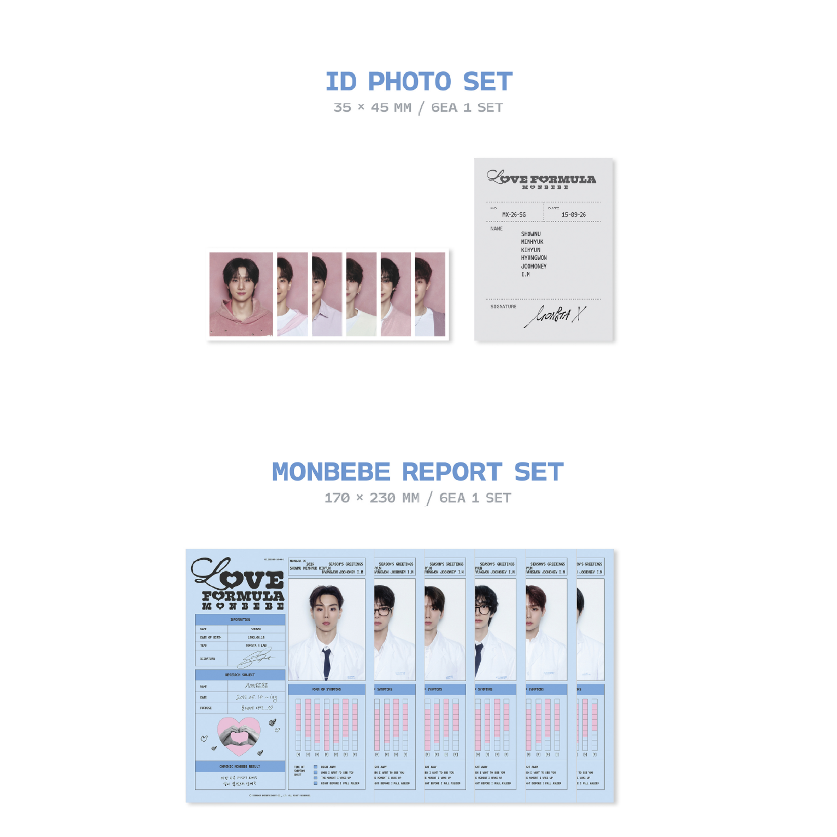 Monsta X MONSTA X - 2026 SEASON’S GREETINGS [LOVE FORMULA MONBEBE] + 1 Random Photocard (WM)