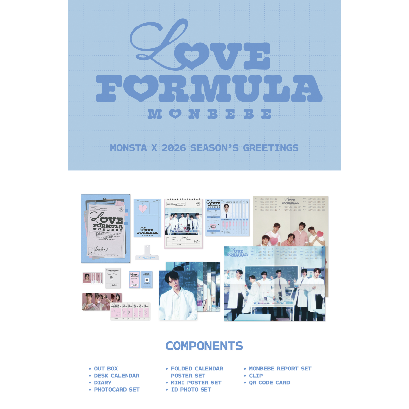 Monsta X MONSTA X - 2026 SEASON’S GREETINGS [LOVE FORMULA MONBEBE] + Random Photocard (Starship Square)