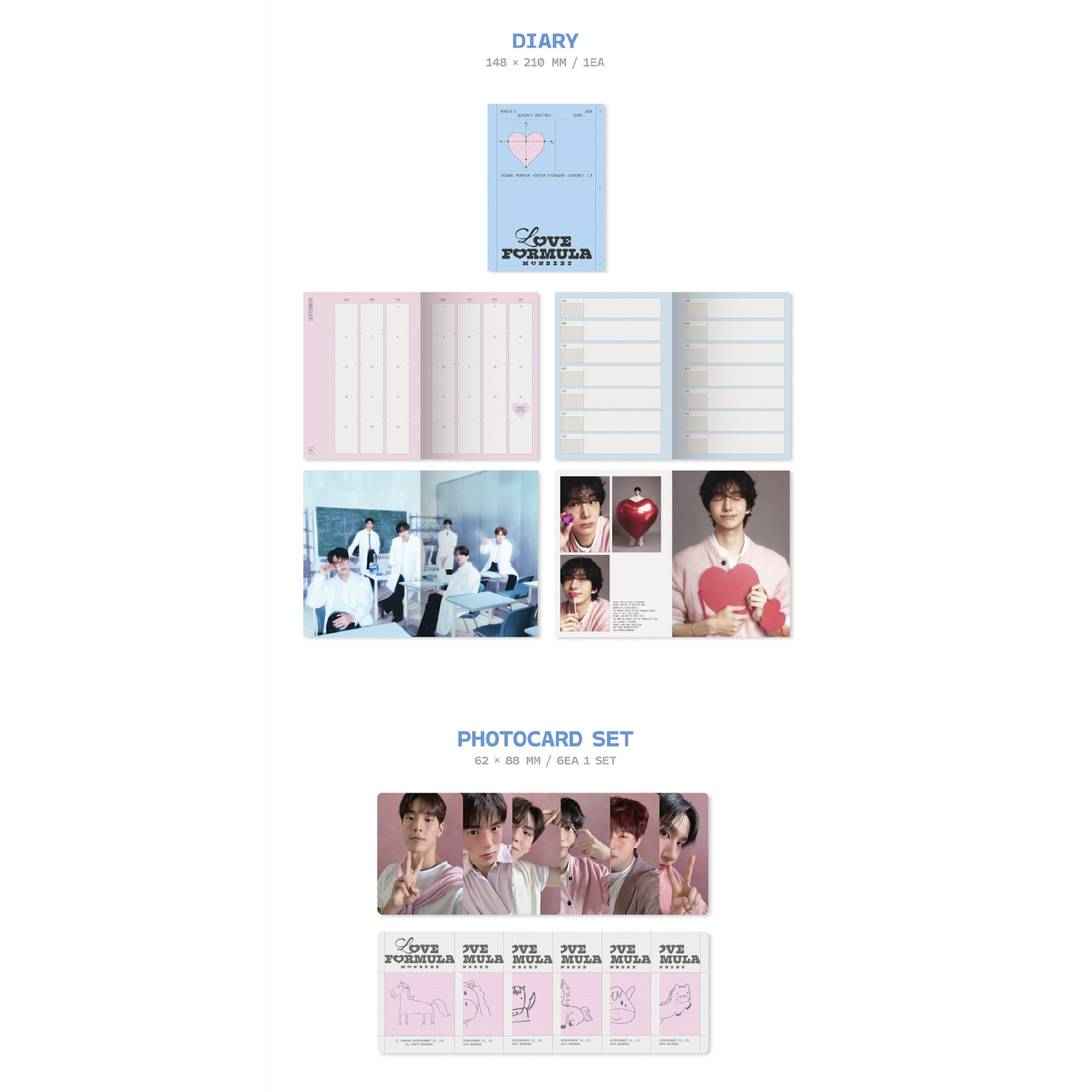 Monsta X MONSTA X - 2026 SEASON’S GREETINGS [LOVE FORMULA MONBEBE] + Random Photocard (Starship Square)