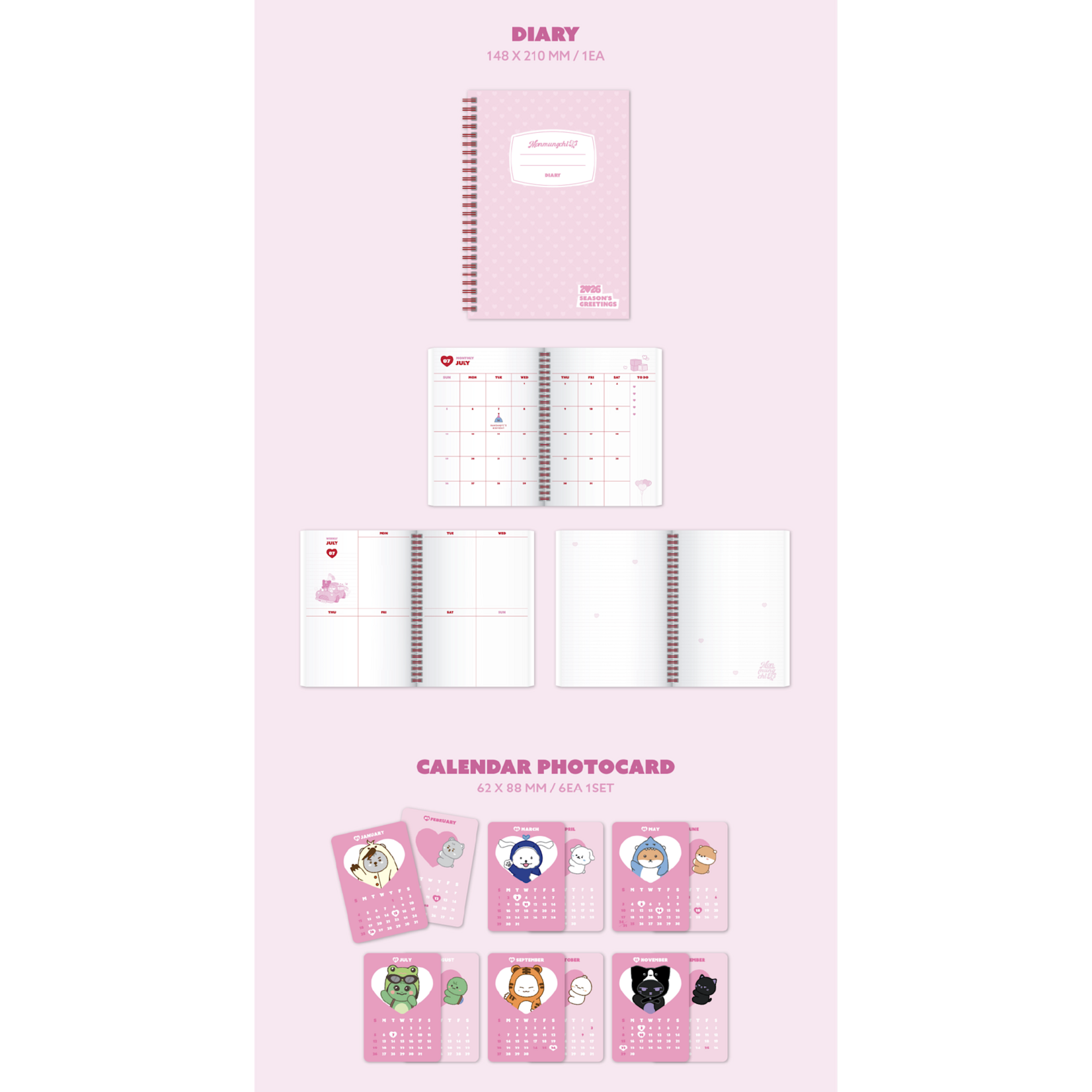 Monsta X MONMUNGCHI X - 2026 SEASON’S GREETINGS + Random Photocard (Starship Square)