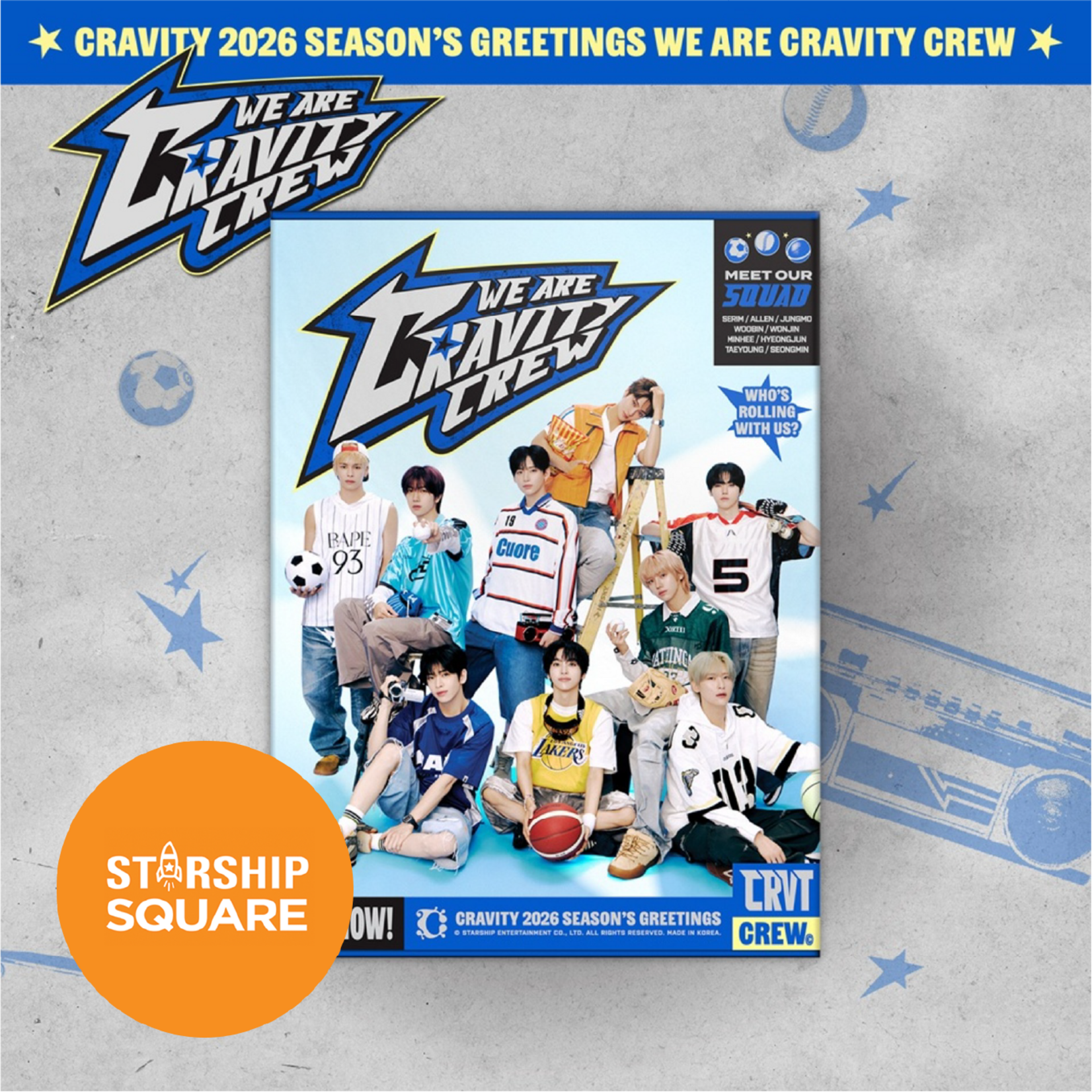 Cravity CRAVITY - 2026 SEASON'S GREETINGS [WE ARE CRAVITY CREW] + Random Photocard (Starship Square)