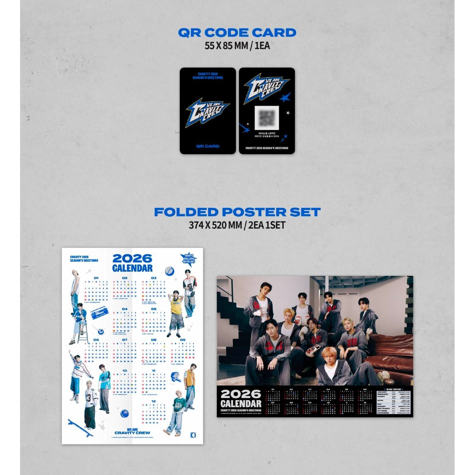 Cravity CRAVITY - 2026 SEASON'S GREETINGS [WE ARE CRAVITY CREW] + Random Photocard (SW)