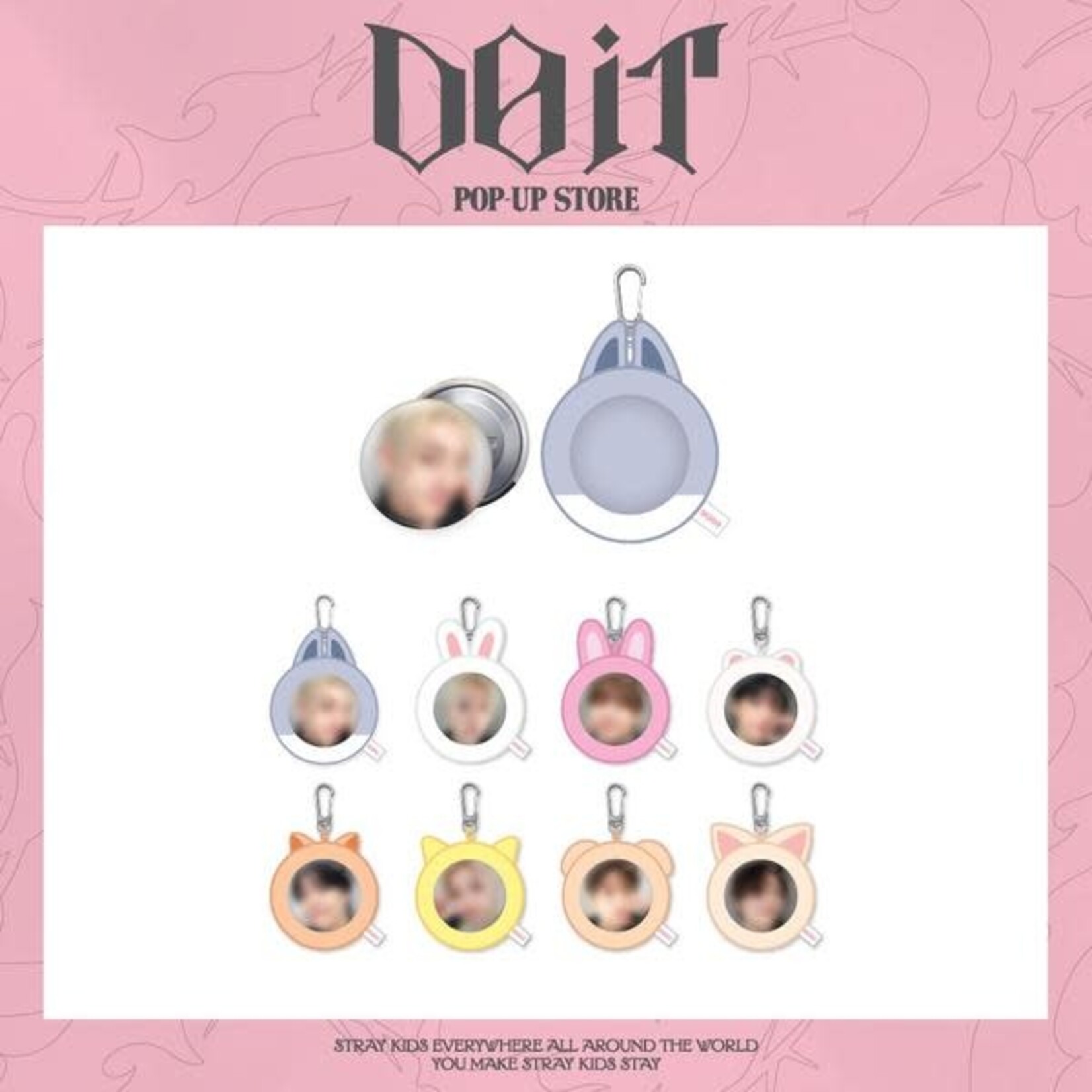 Stray Kids Stray Kids - [DO IT] POP-UP STORE SOFT FACE BADGE & SKZOO COVER SET