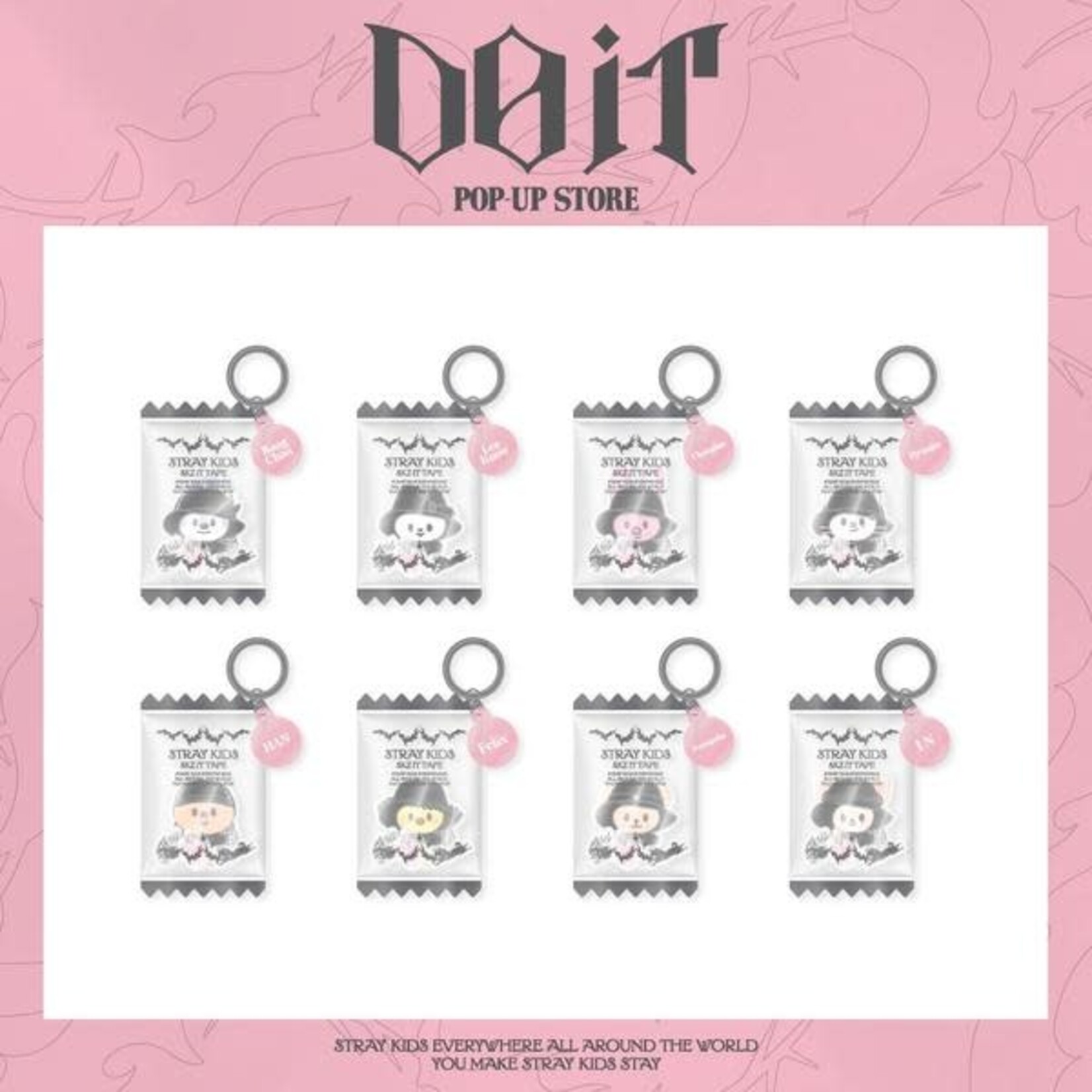 Stray Kids Stray Kids - [DO IT] POP-UP STORE SKZOO SHAKER KEYRING