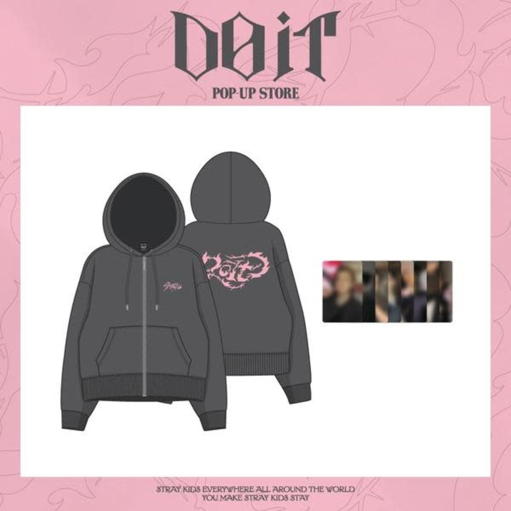 Stray Kids Stray Kids - [DO IT] POP-UP STORE ZIP-UP HOODIE
