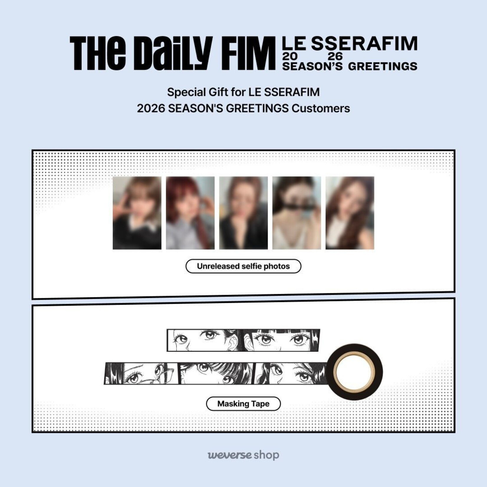 Le Sserafim LE SSERAFIM - 2026 SEASON’S GREETINGS + Weverse Gift (WS)