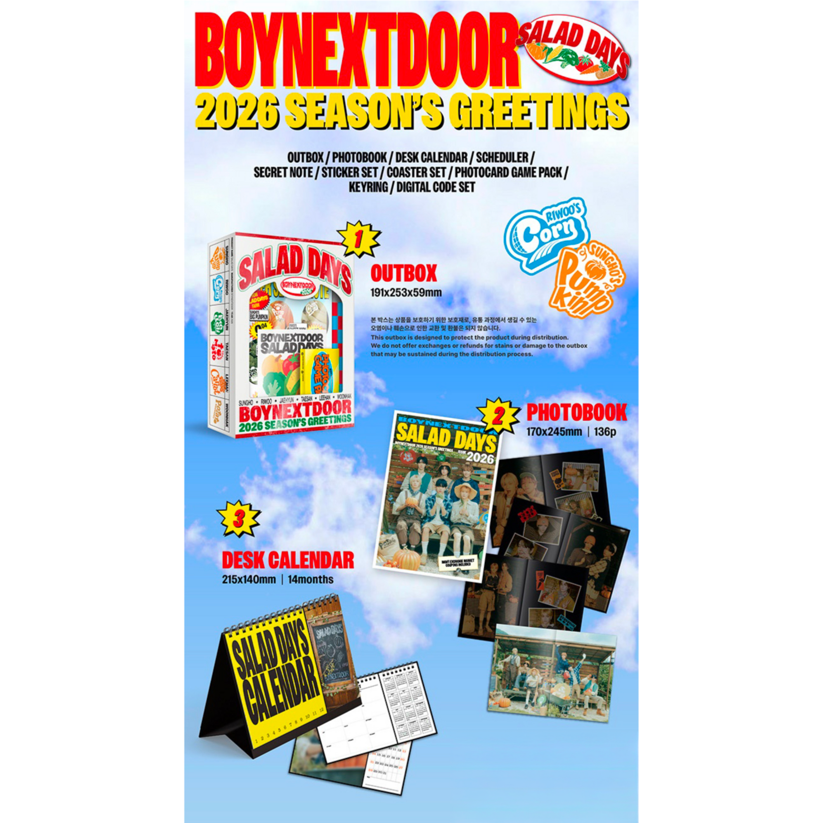 BoyNextDoor BOYNEXTDOOR - 2026 SEASON’S GREETINGS + Weverse Gift (WS)