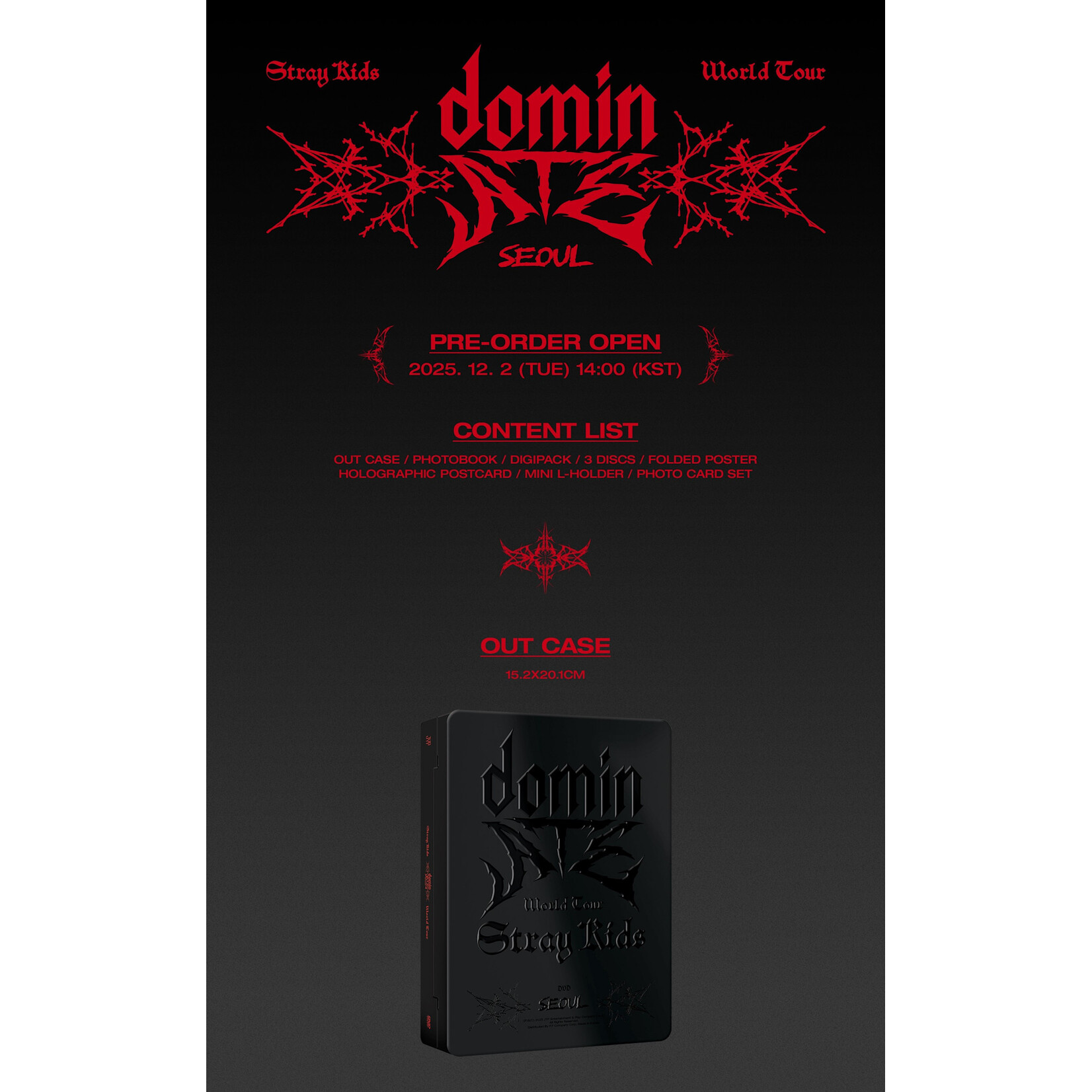 Stray Kids Stray Kids - Stray Kids World Tour  DVD + Postcard SET (FANS SHOP)