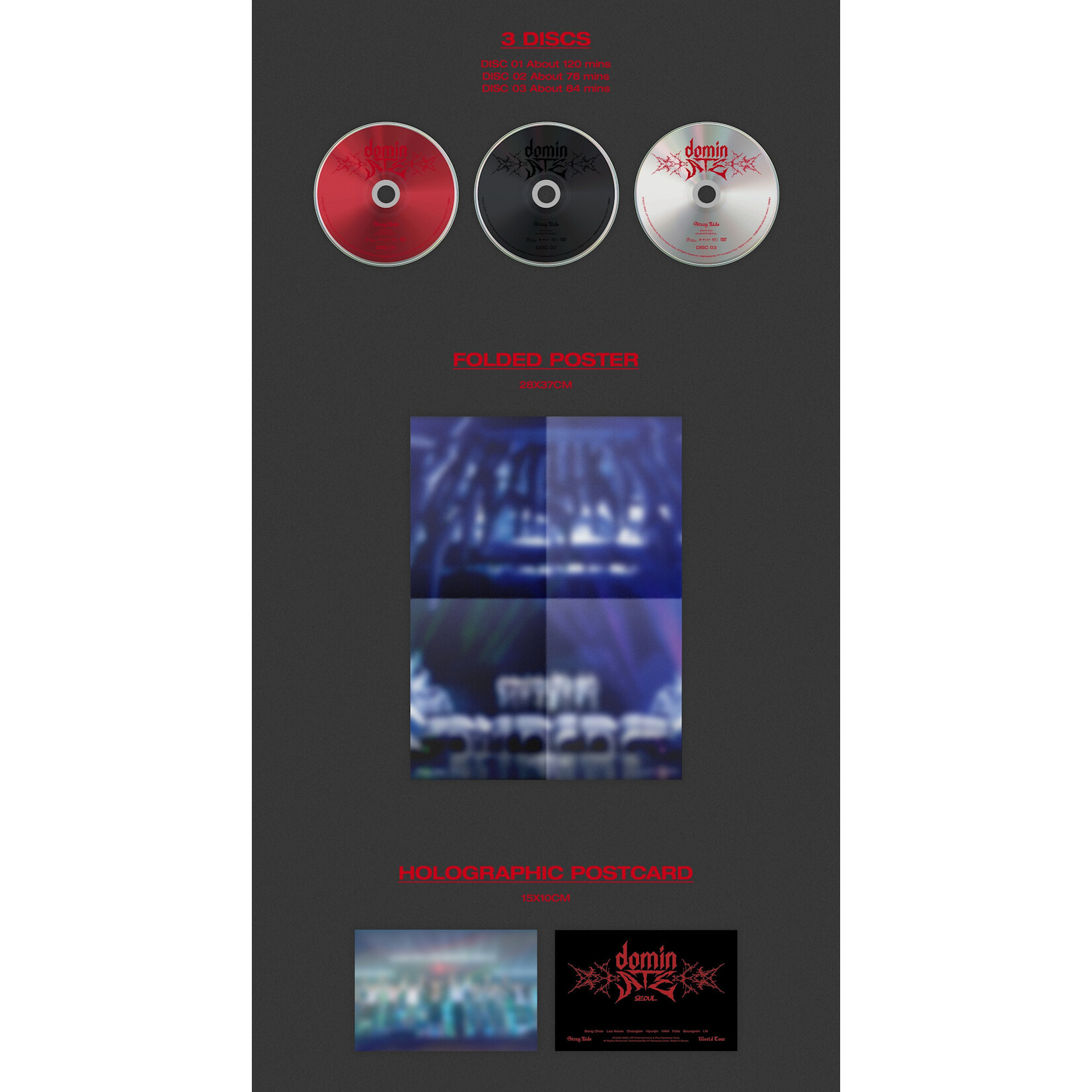 Stray Kids Stray Kids - Stray Kids World Tour  DVD + Postcard SET (FANS SHOP)