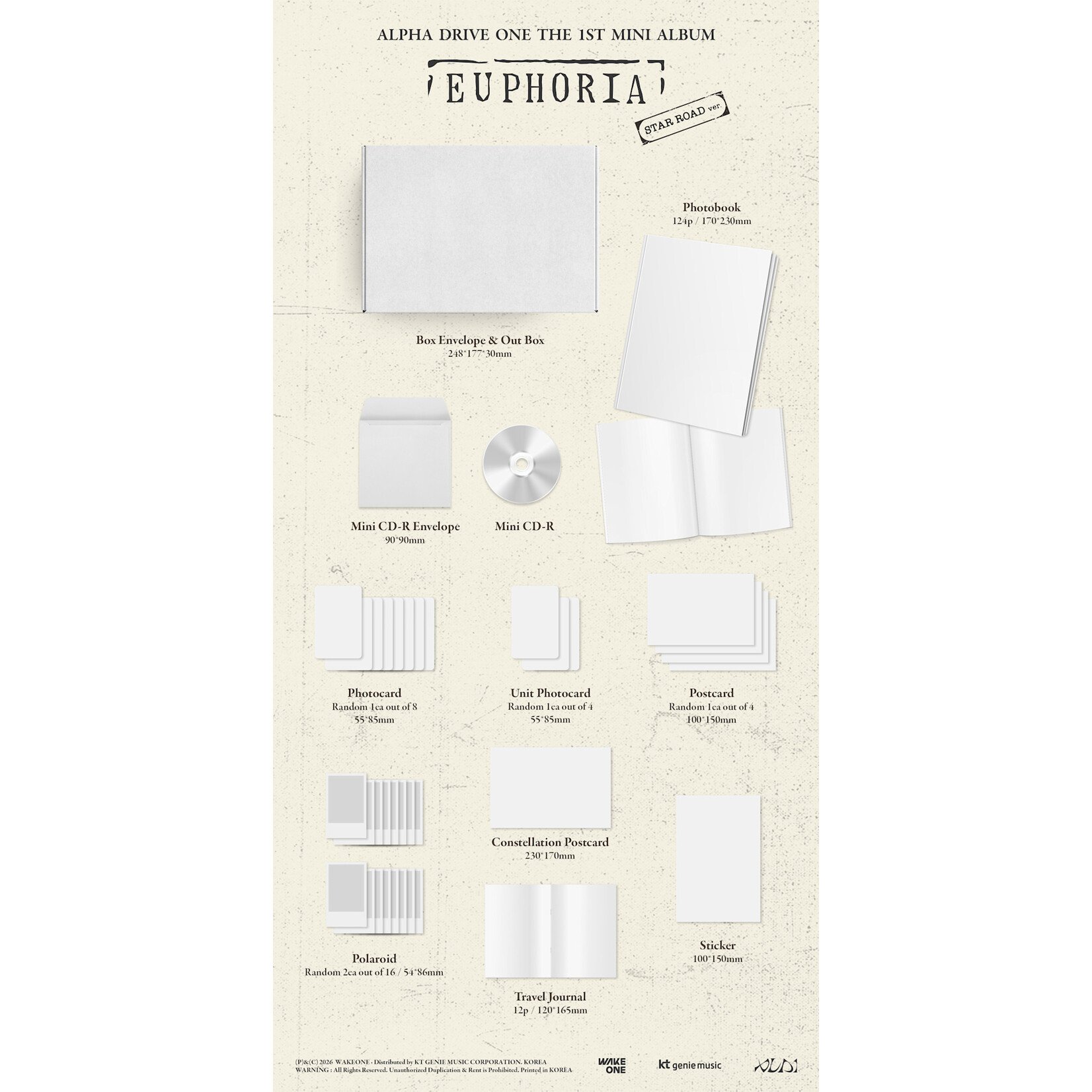 ALPHA DRIVE ONE ALPHA DRIVE ONE - THE 1ST MINI ALBUM [EUPHORIA] STAR ROAD ver.