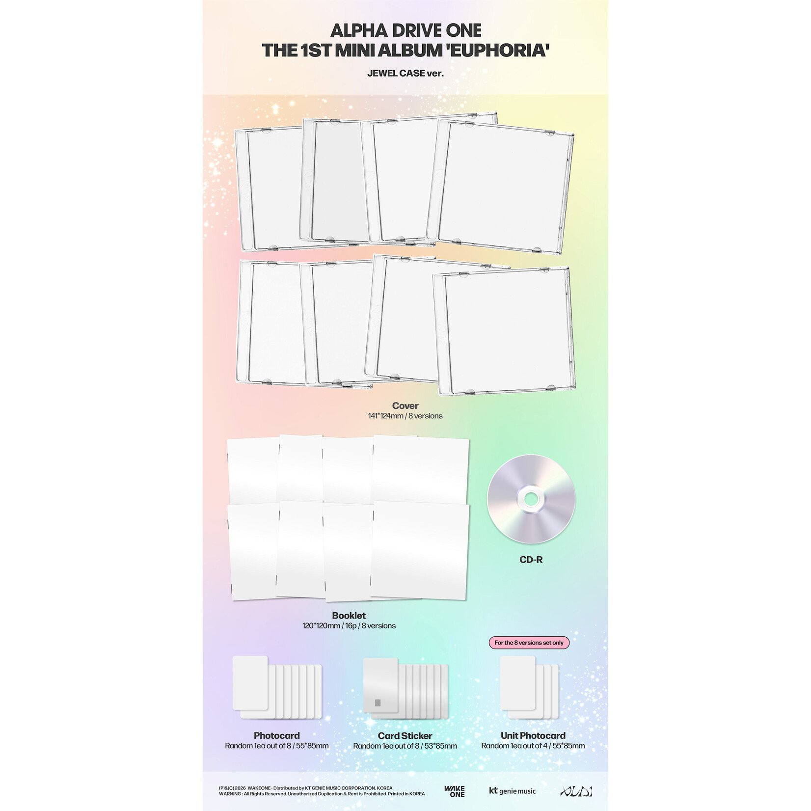 ALPHA DRIVE ONE ALPHA DRIVE ONE - THE 1ST MINI ALBUM [EUPHORIA] JEWEL CASE ver.