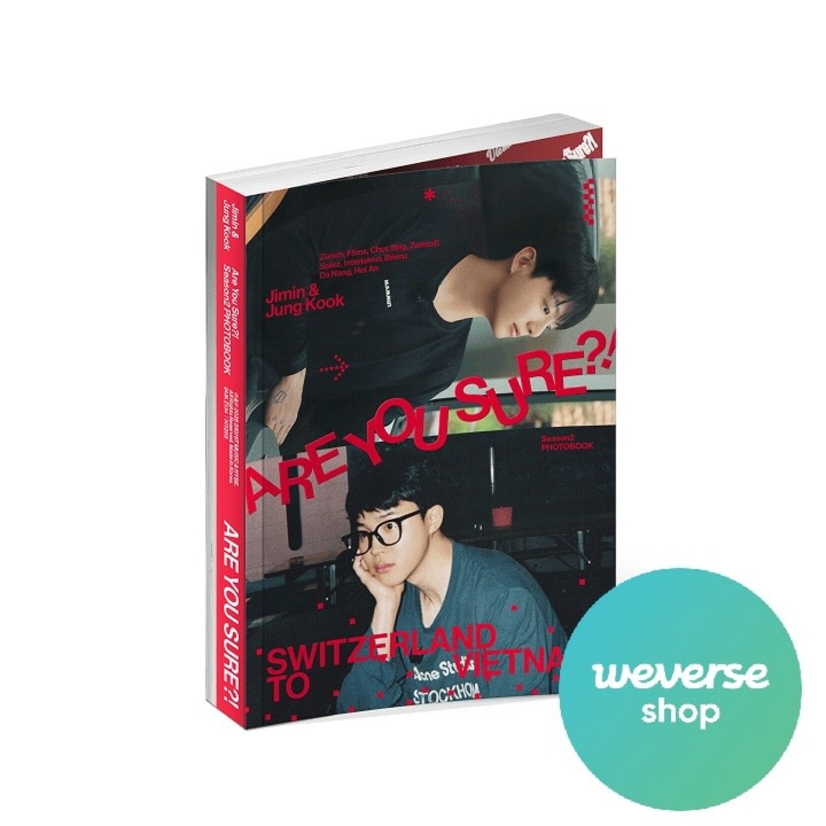 BTS Jimin x Jung Kook - [ARE YOU SURE?! Season2] PHOTOBOOK + Weverse Gift (WS)