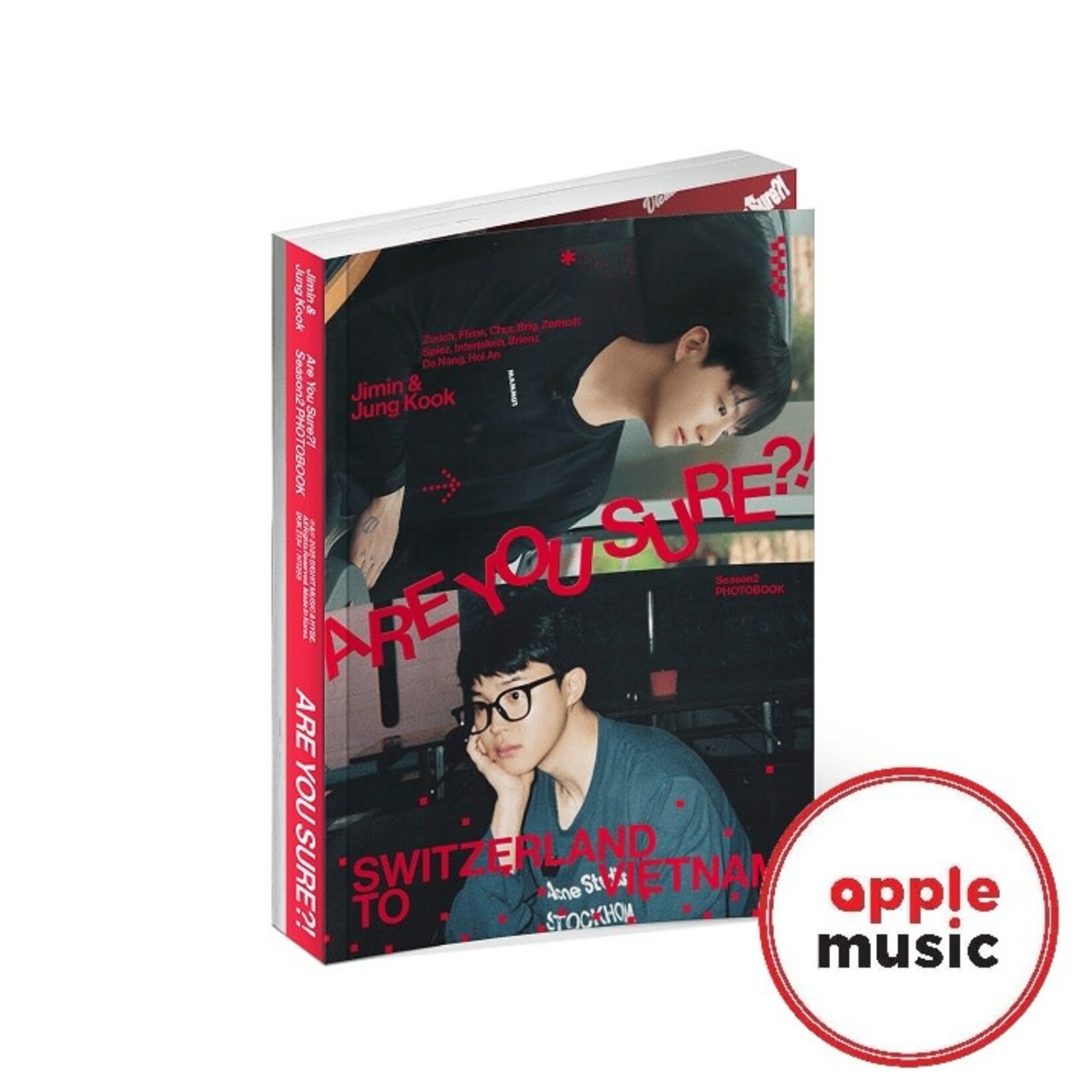 BTS Jimin x Jung Kook - [ARE YOU SURE?! Season2] PHOTOBOOK + PHOTO MAGNET (APPLE MUSIC)