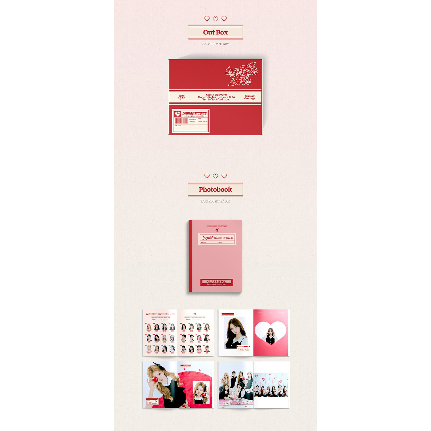 tripleS tripleS - 2026 Season’s Greetings [tripleShot of Love] + 2 Random Photocards (EVERLINE)