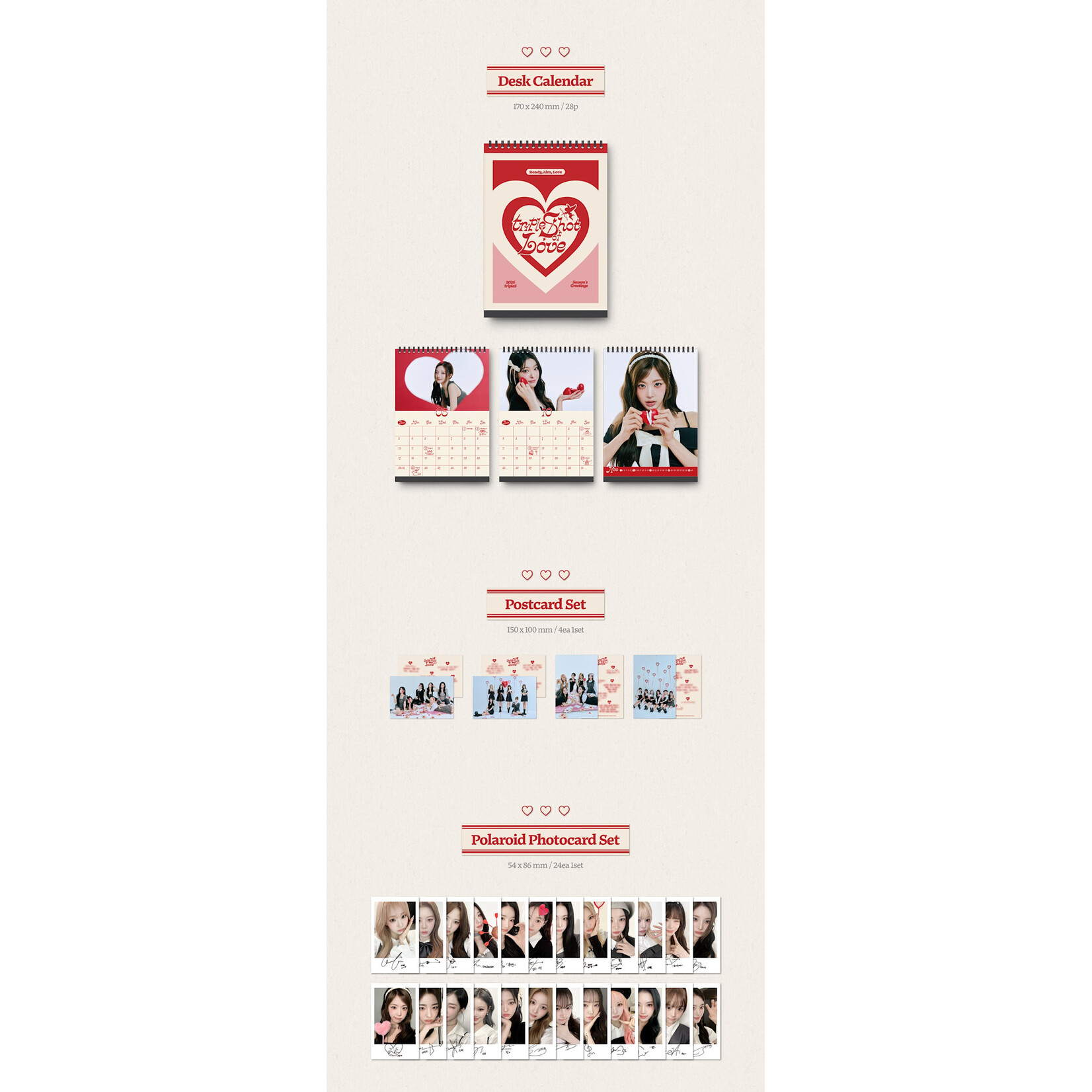 tripleS tripleS - 2026 Season’s Greetings [tripleShot of Love] + 2 Random Photocards (EVERLINE)