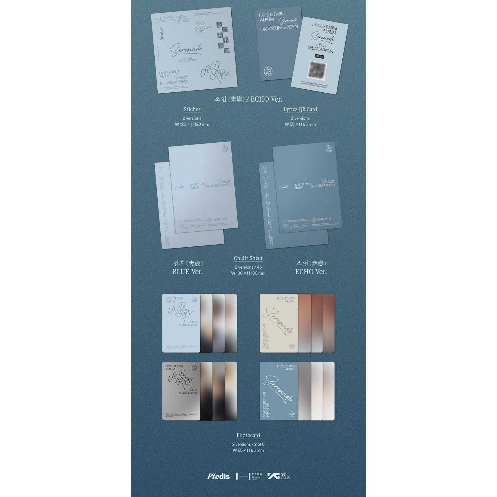 Seventeen DXS (SEVENTEEN) - 1ST MINI ALBUM [SERENADE] (Photobook Ver.) + Random Photocard (APPLE MUSIC)