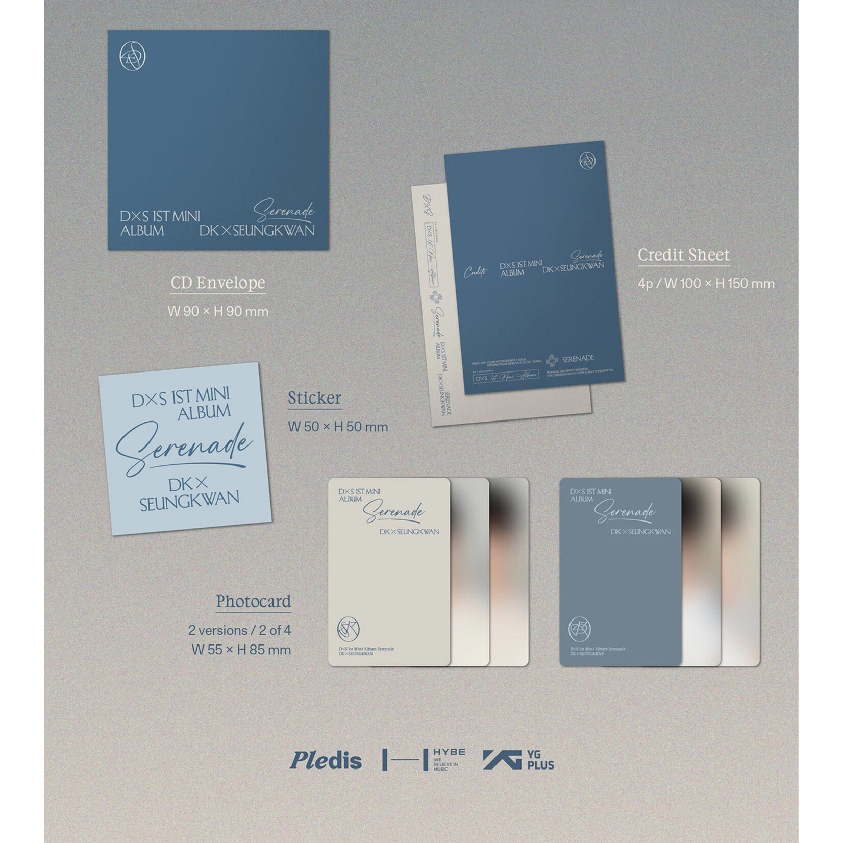 Seventeen DXS (SEVENTEEN) - 1ST MINI ALBUM [SERENADE] (Compact Ver.) + Random Photocard (EVERLINE)