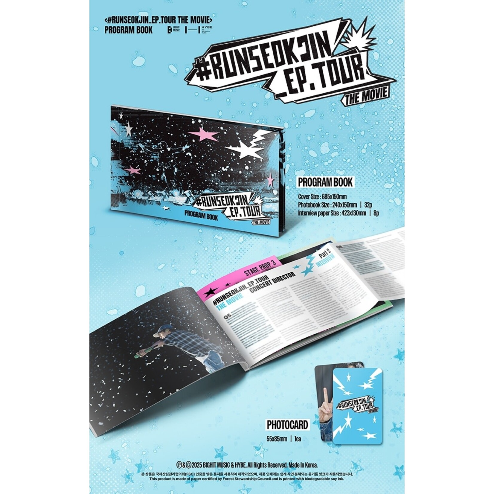BTS BTS - [#RUNSEOKJIN_EP.TOUR THE MOVIE] PROGRAM BOOK