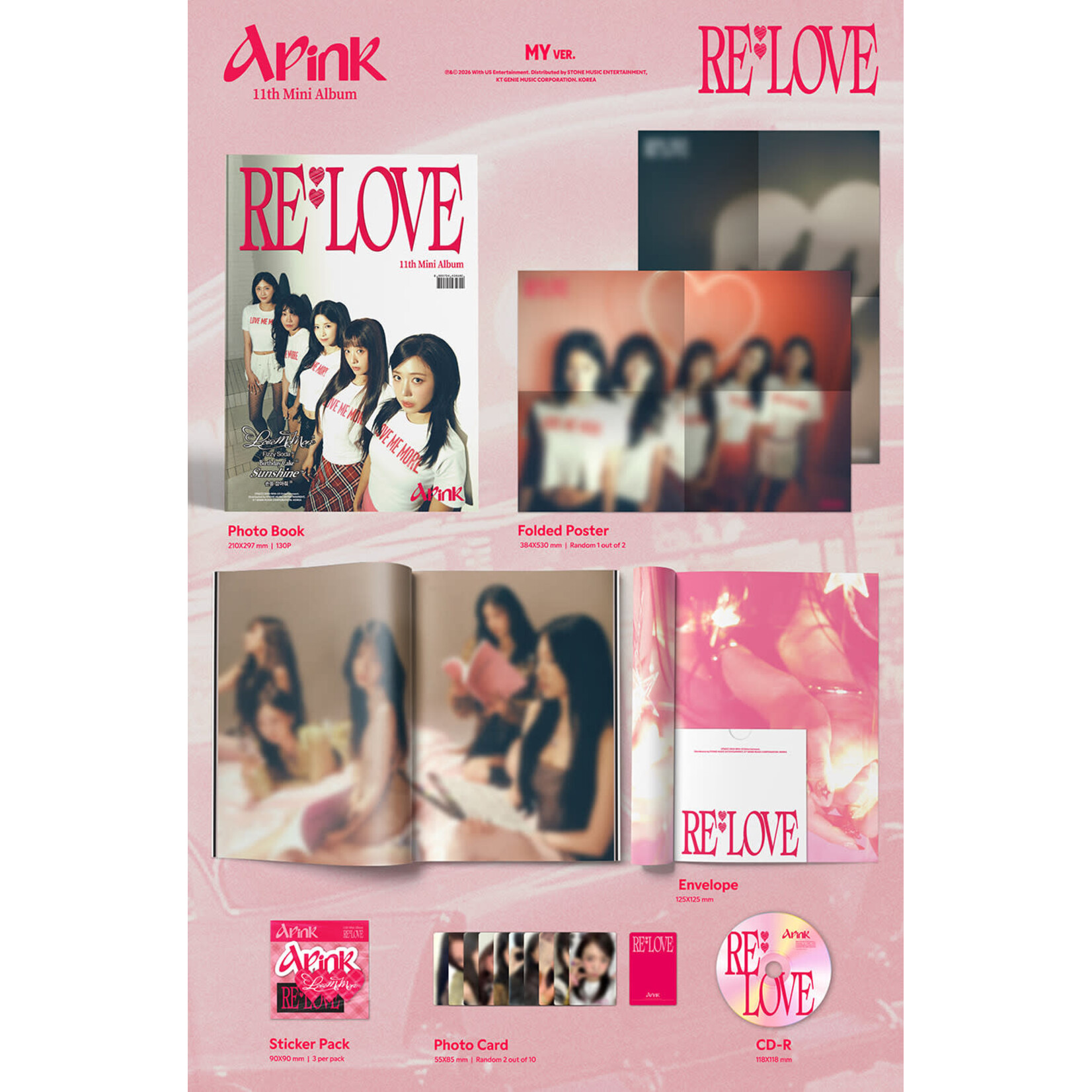 Apink Apink - 11th Mini Album [RE : LOVE] (Photobook Ver.)
