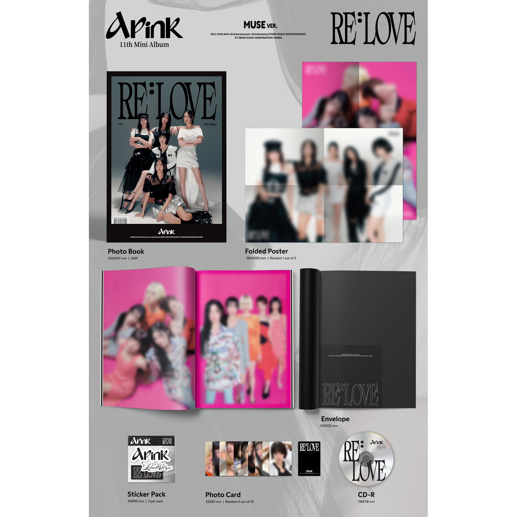 Apink Apink - 11th Mini Album [RE : LOVE] (Photobook Ver.)
