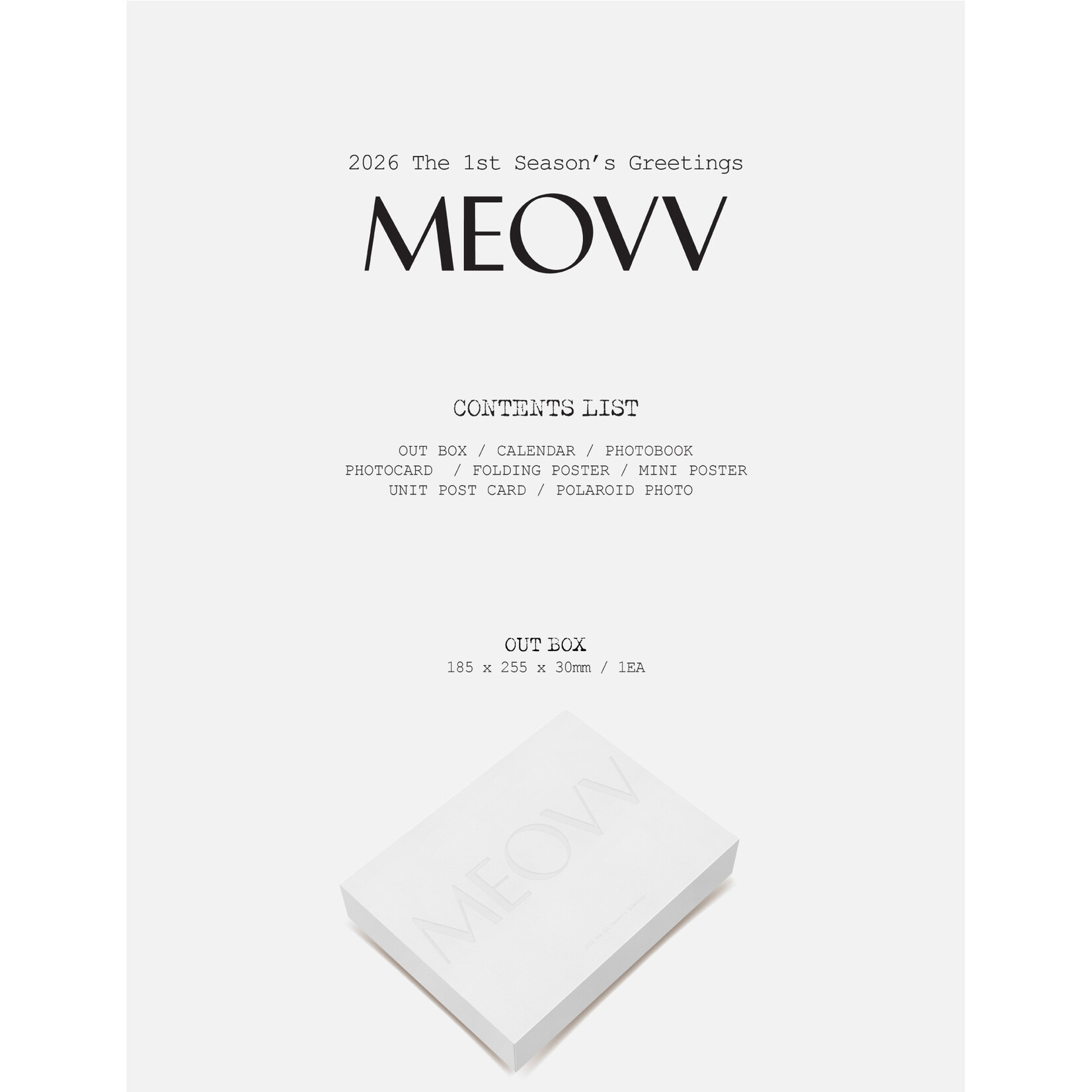 MEOVV MEOVV The 1st Season's Greetings "MEOVV"