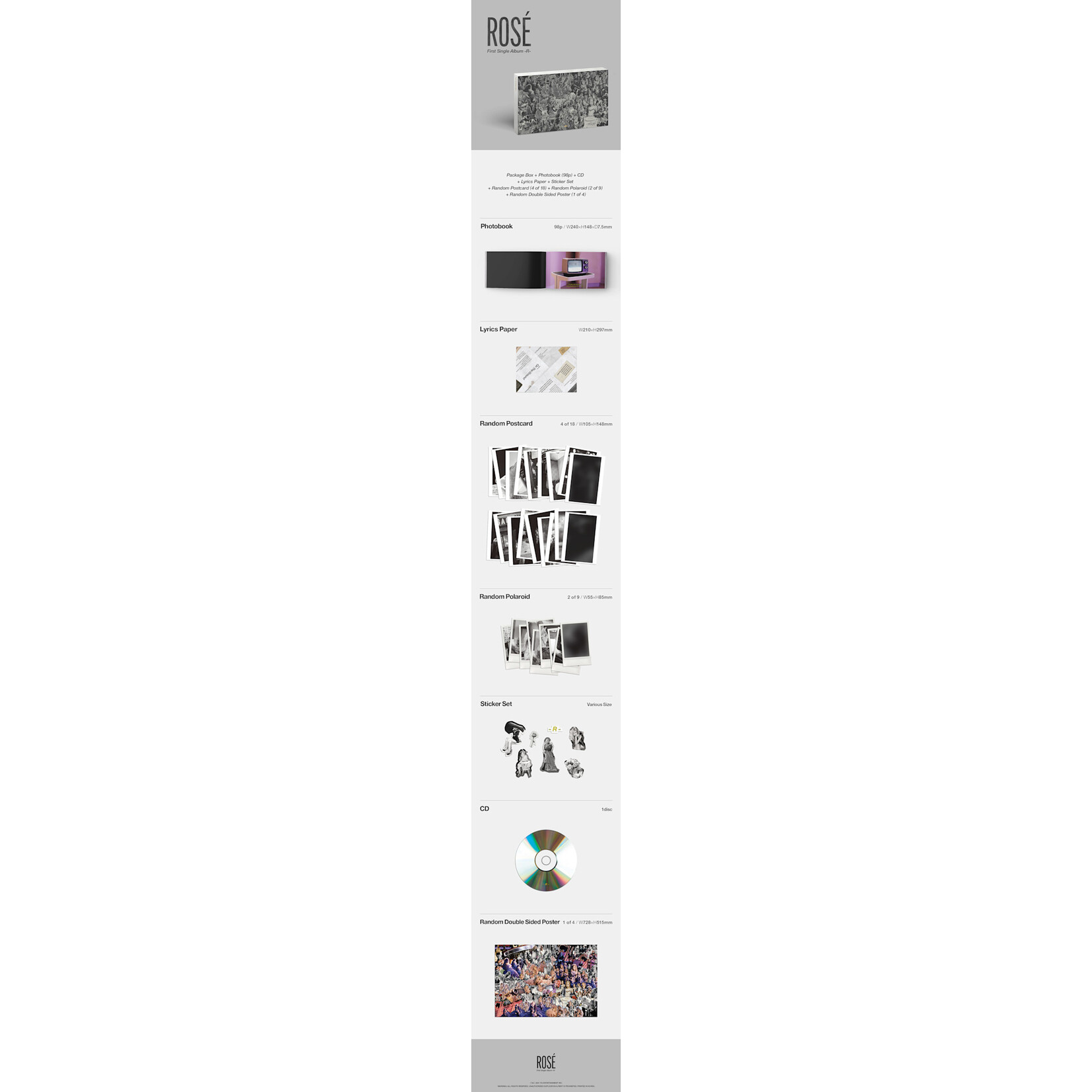 BlackPink Rose (BLACKPINK) - 1st Single -R-