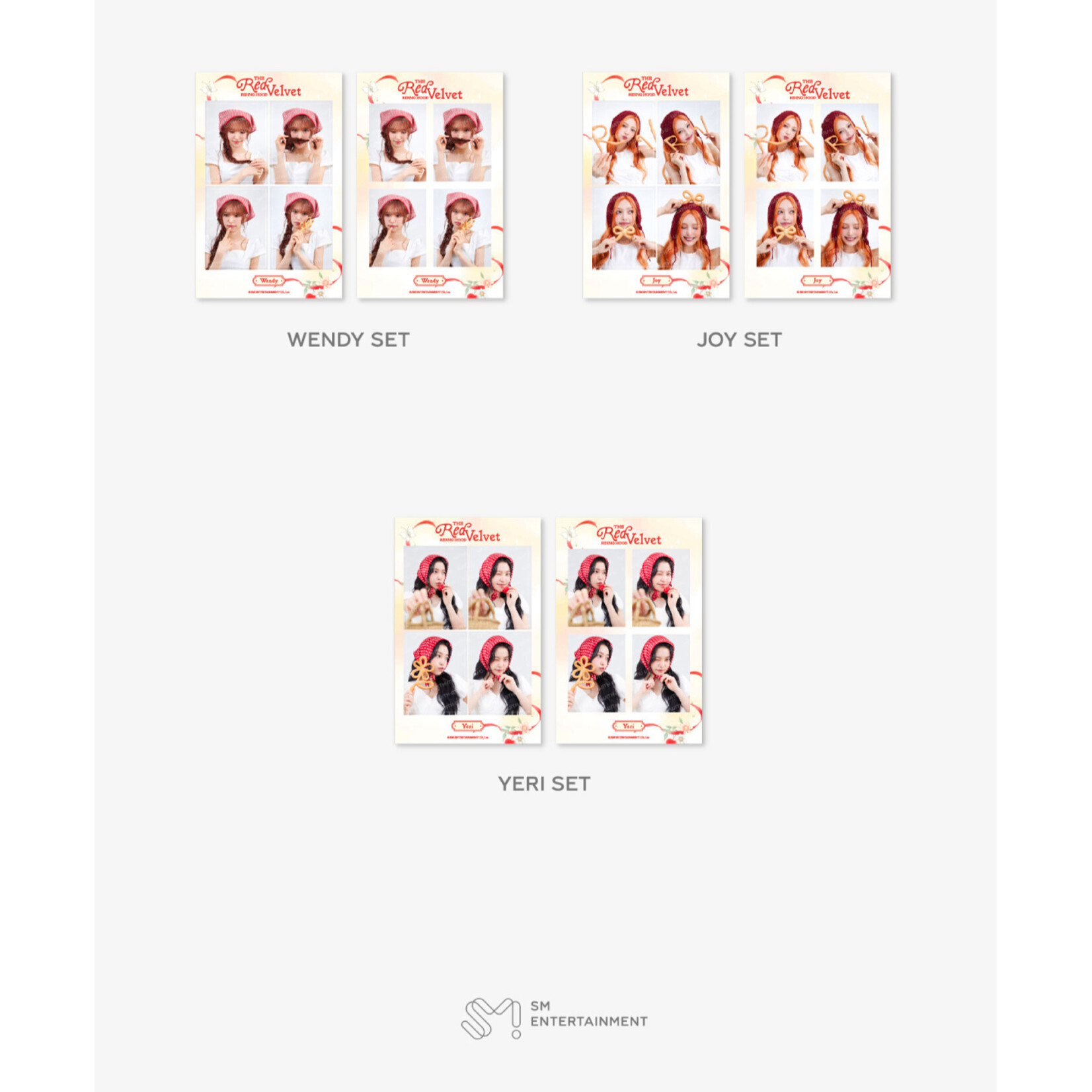 Red Velvet RED VELVET - 2026 SM ARTIST SEASON'S GREETINGS OFFICIAL MD : 4CUT PHOTO SET