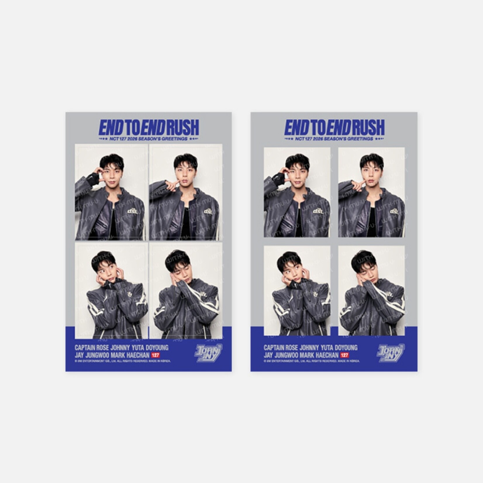 NCT NCT 127 - 2026 SM ARTIST SEASON'S GREETINGS OFFICIAL MD : 4CUT PHOTO SET