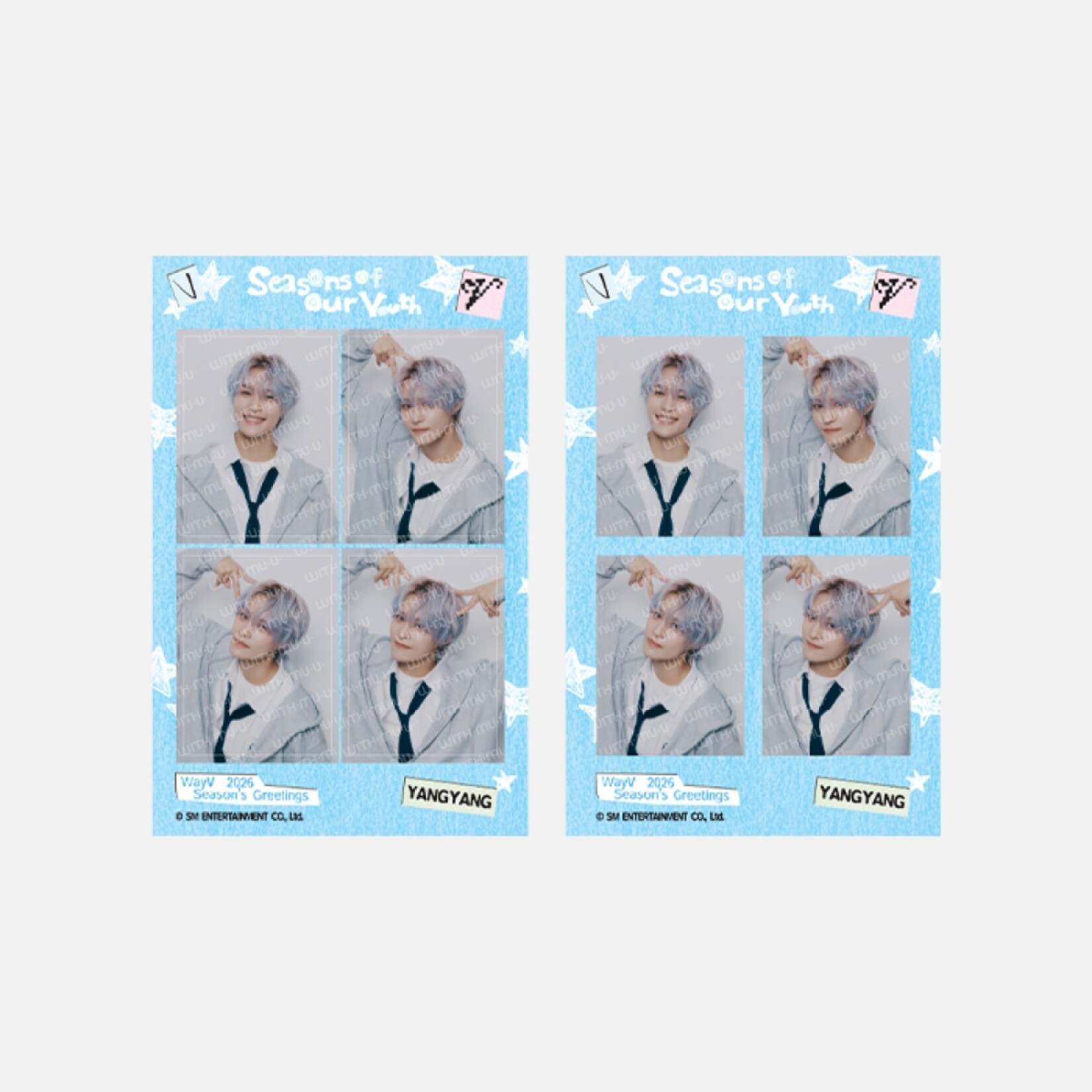 NCT WayV - 2026 SM ARTIST SEASON'S GREETINGS OFFICIAL MD : 4CUT PHOTO SET