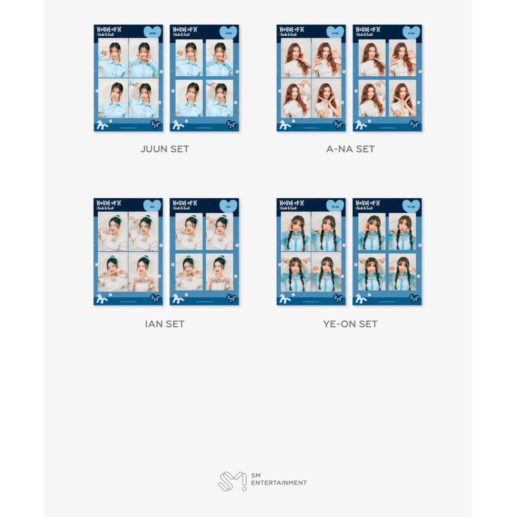 Hearts2Hearts Hearts2Hearts - 2026 SM ARTIST SEASON'S GREETINGS OFFICIAL MD : 4CUT PHOTO SET