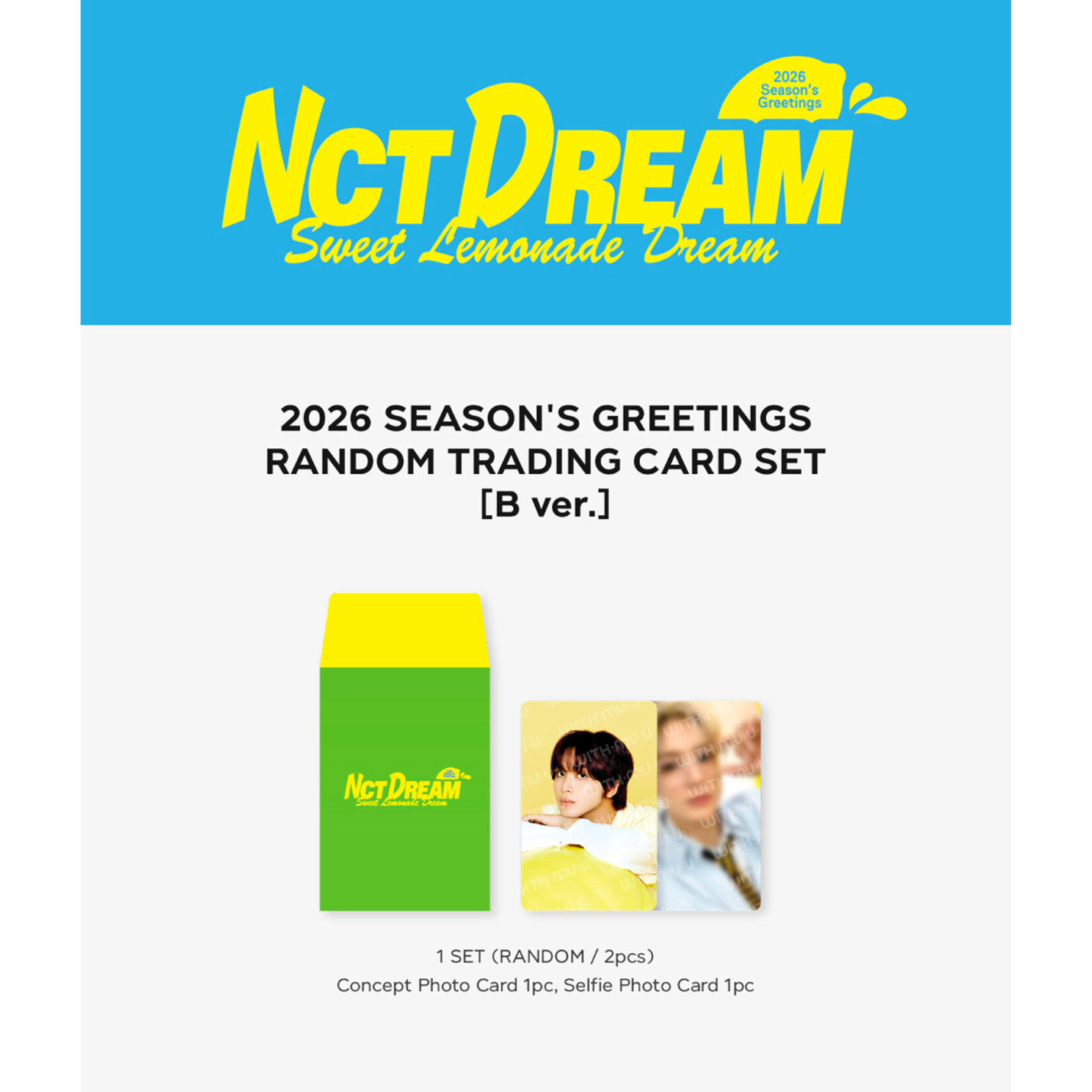 NCT NCT DREAM - 2026 SM ARTIST SEASON’S GREETINGS OFFICIAL MD : RANDOM TRADING CARD SET
