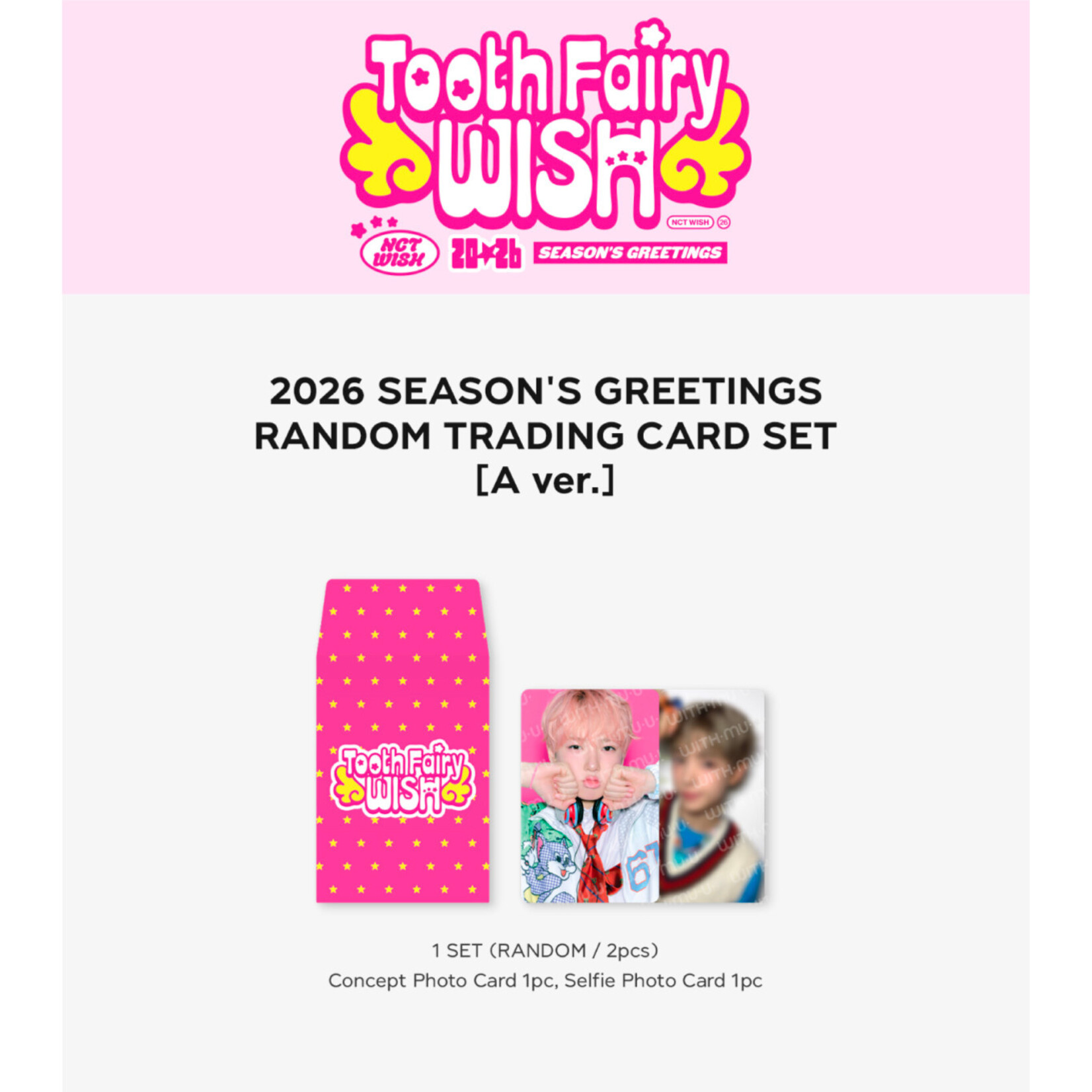NCT NCT WISH - 2026 SM ARTIST SEASON’S GREETINGS OFFICIAL MD : RANDOM TRADING CARD SET