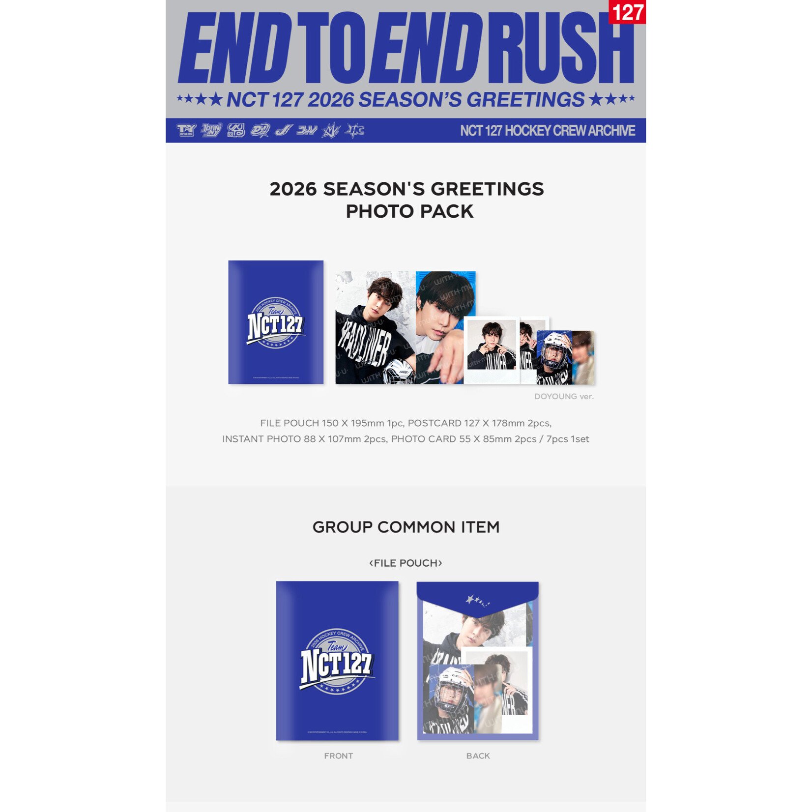 NCT NCT 127 - 2026 SM ARTIST SEASON’S GREETINGS OFFICIAL MD : PHOTO PACK