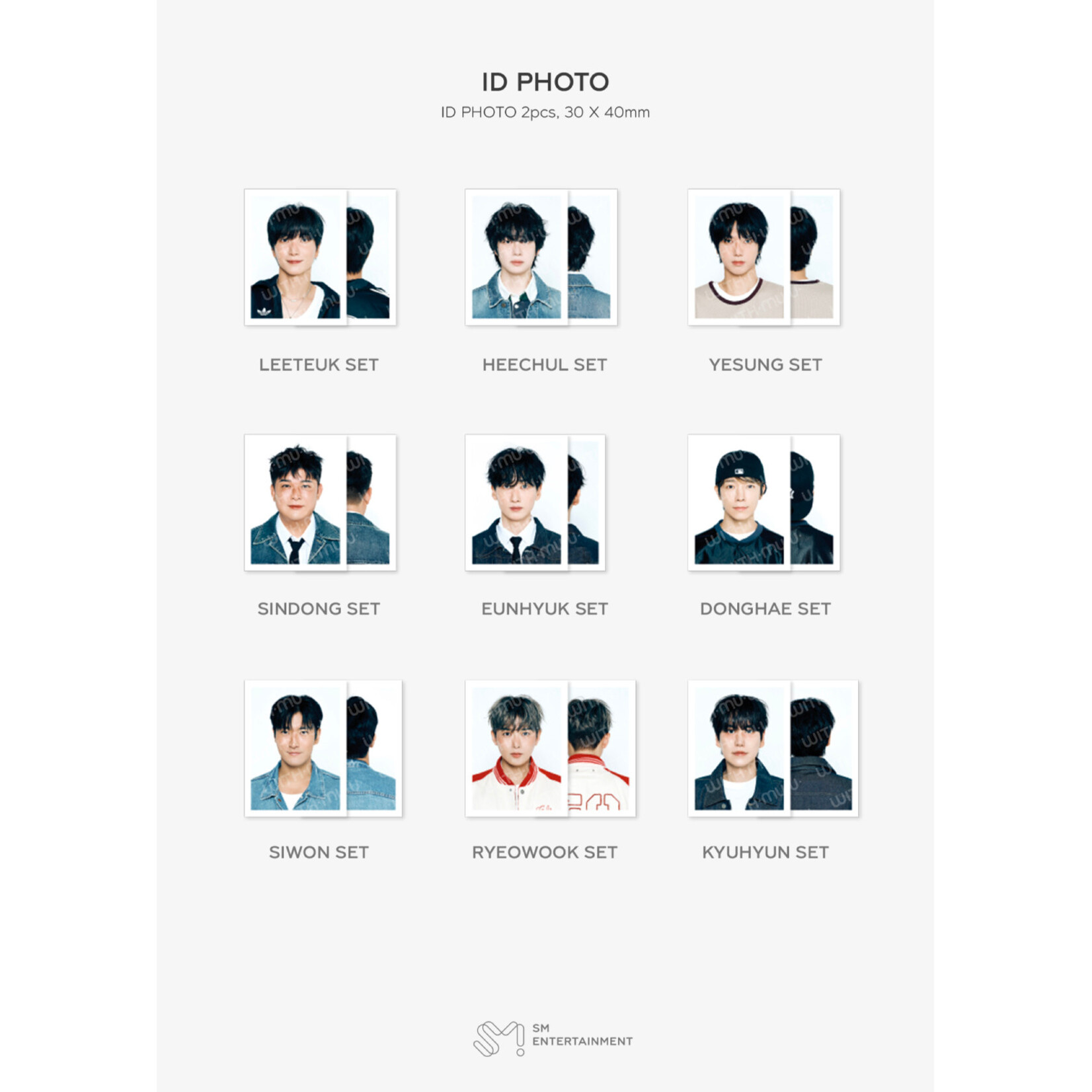 SUPER JUNIOR SUPER JUNIOR - 2026 SM ARTIST SEASON'S GREETINGS OFFICIAL MD : PHOTO HOLDER SET