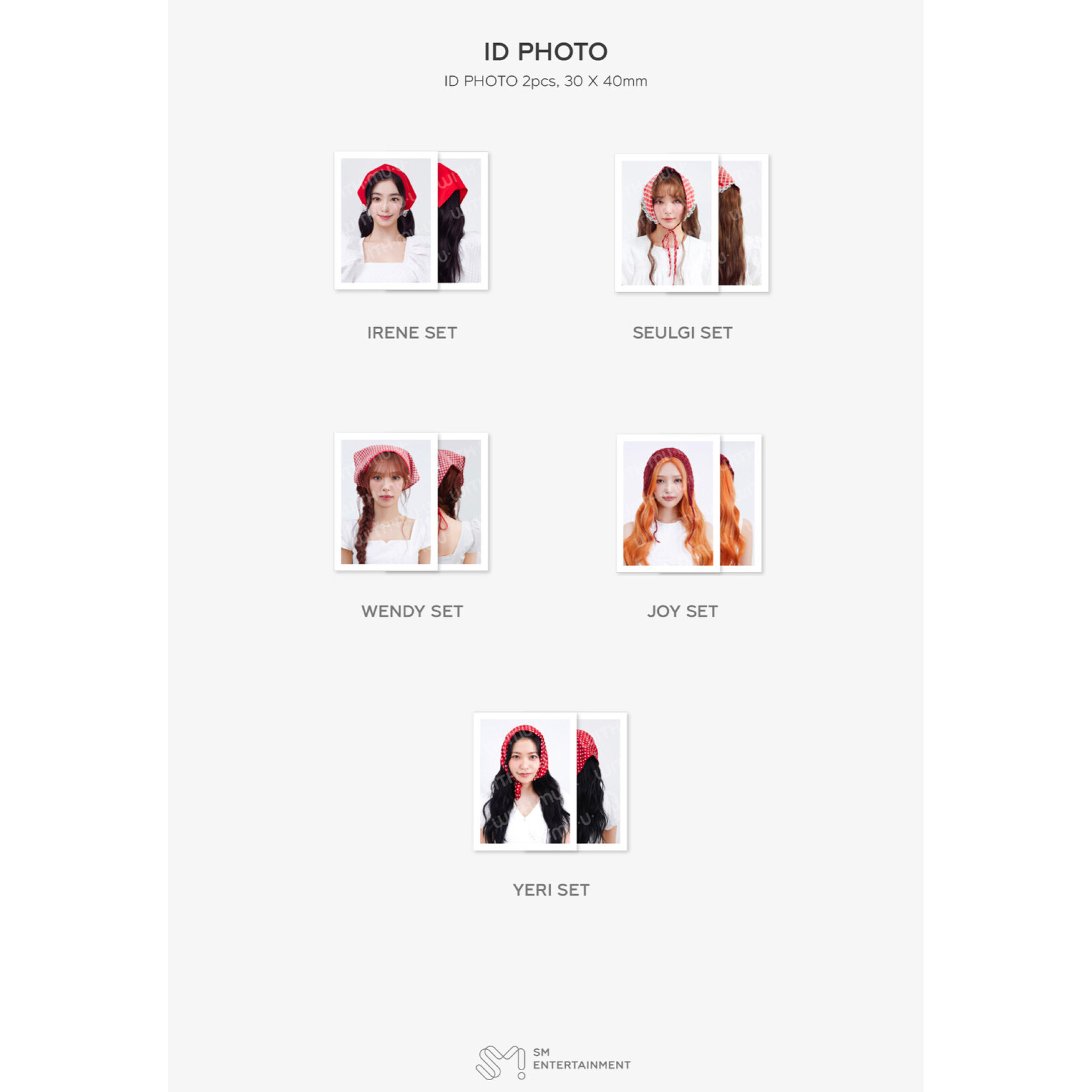 Red Velvet RED VELVET - 2026 SM ARTIST SEASON'S GREETINGS OFFICIAL MD : PHOTO HOLDER SET