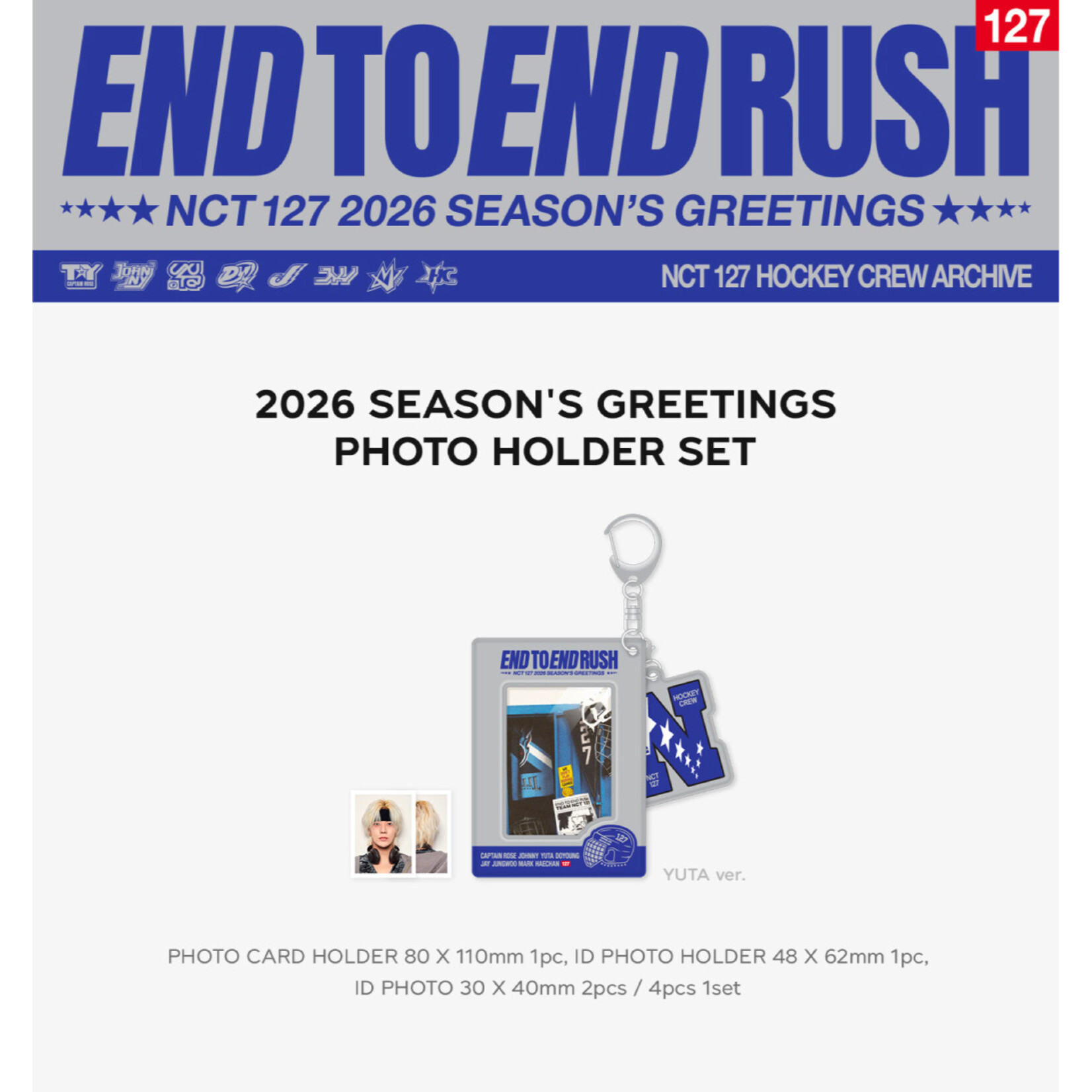 NCT NCT 127 - 2026 SM ARTIST SEASON'S GREETINGS OFFICIAL MD : PHOTO HOLDER SET