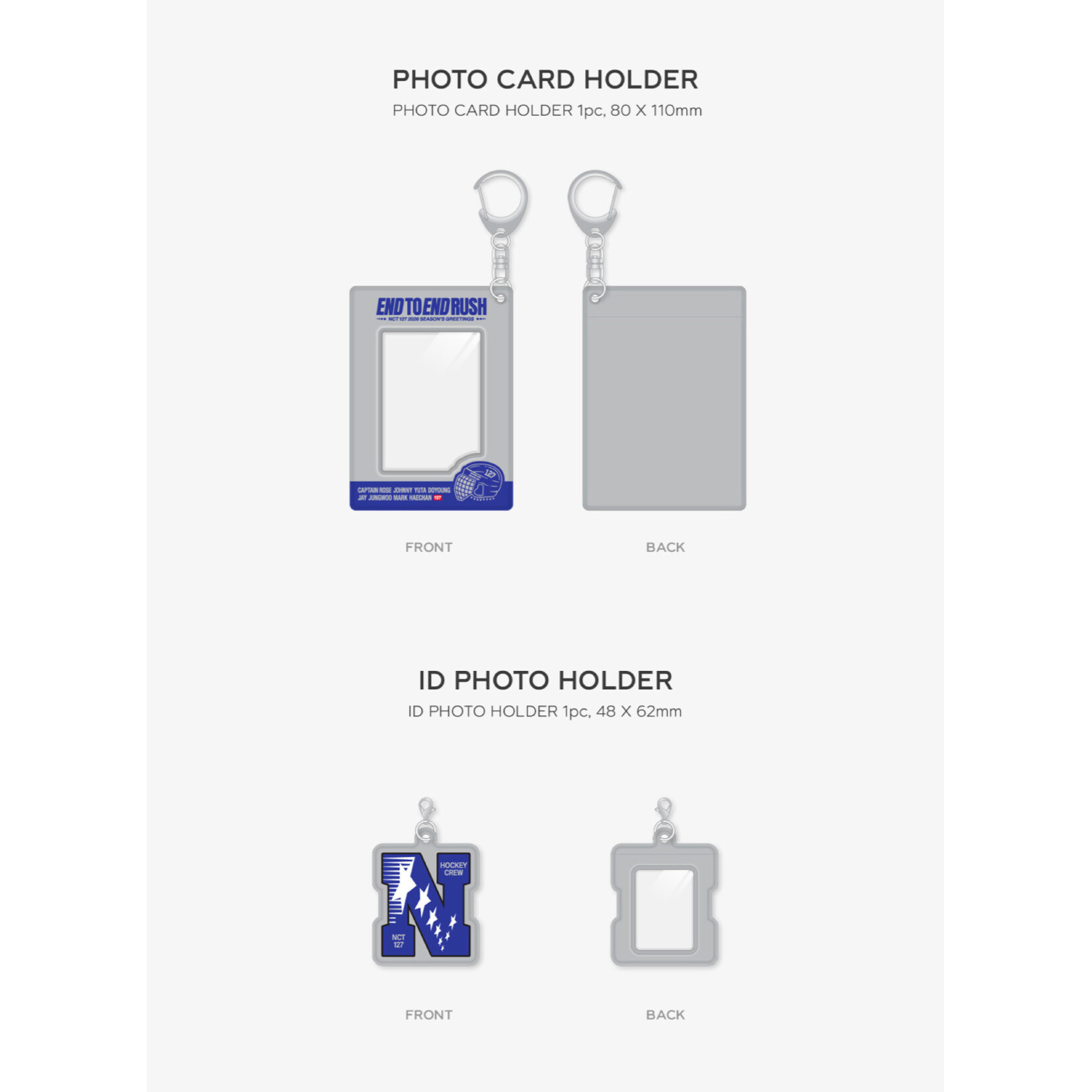 NCT NCT 127 - 2026 SM ARTIST SEASON'S GREETINGS OFFICIAL MD : PHOTO HOLDER SET