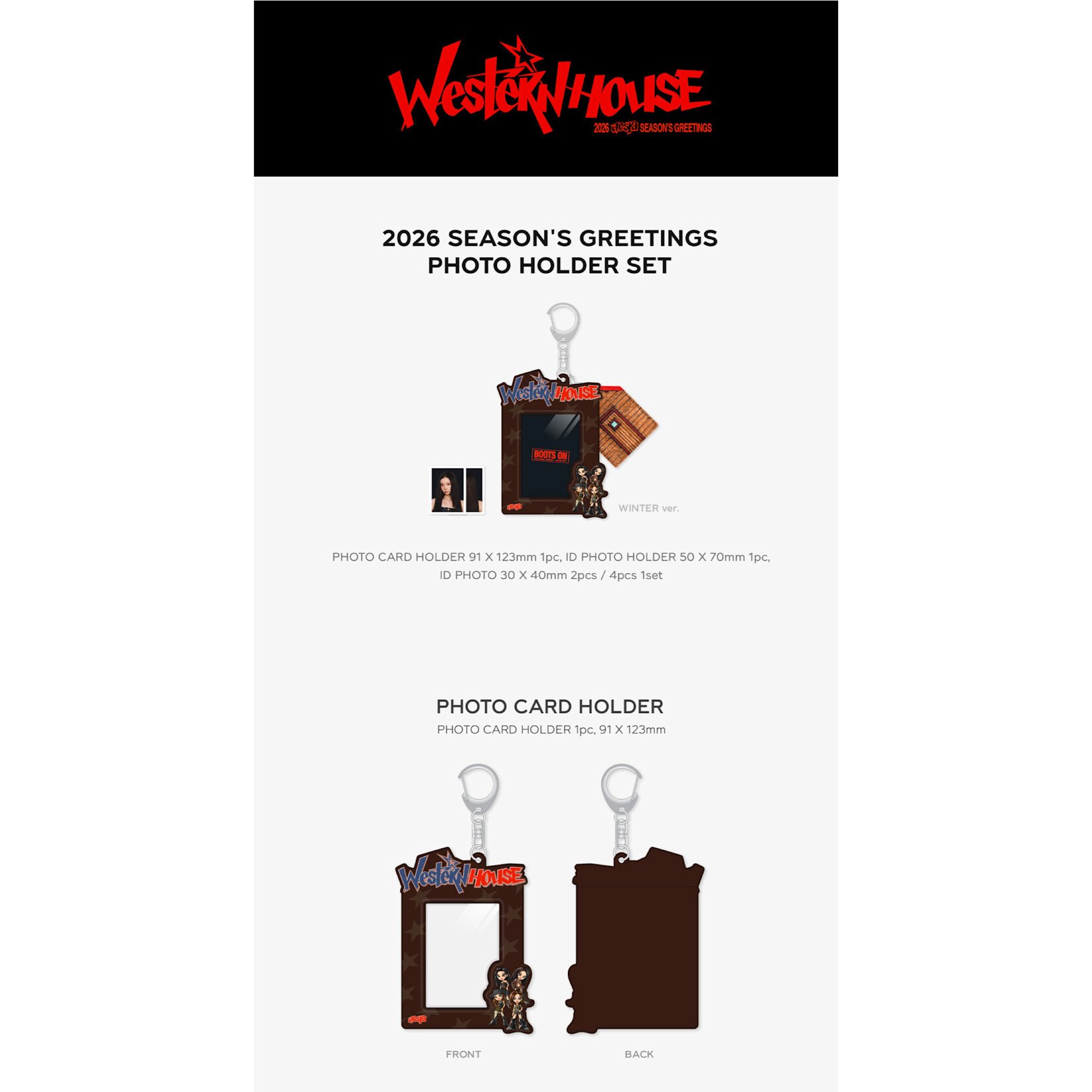 Aespa aespa - 2026 SM ARTIST SEASON'S GREETINGS OFFICIAL MD : PHOTO HOLDER SET