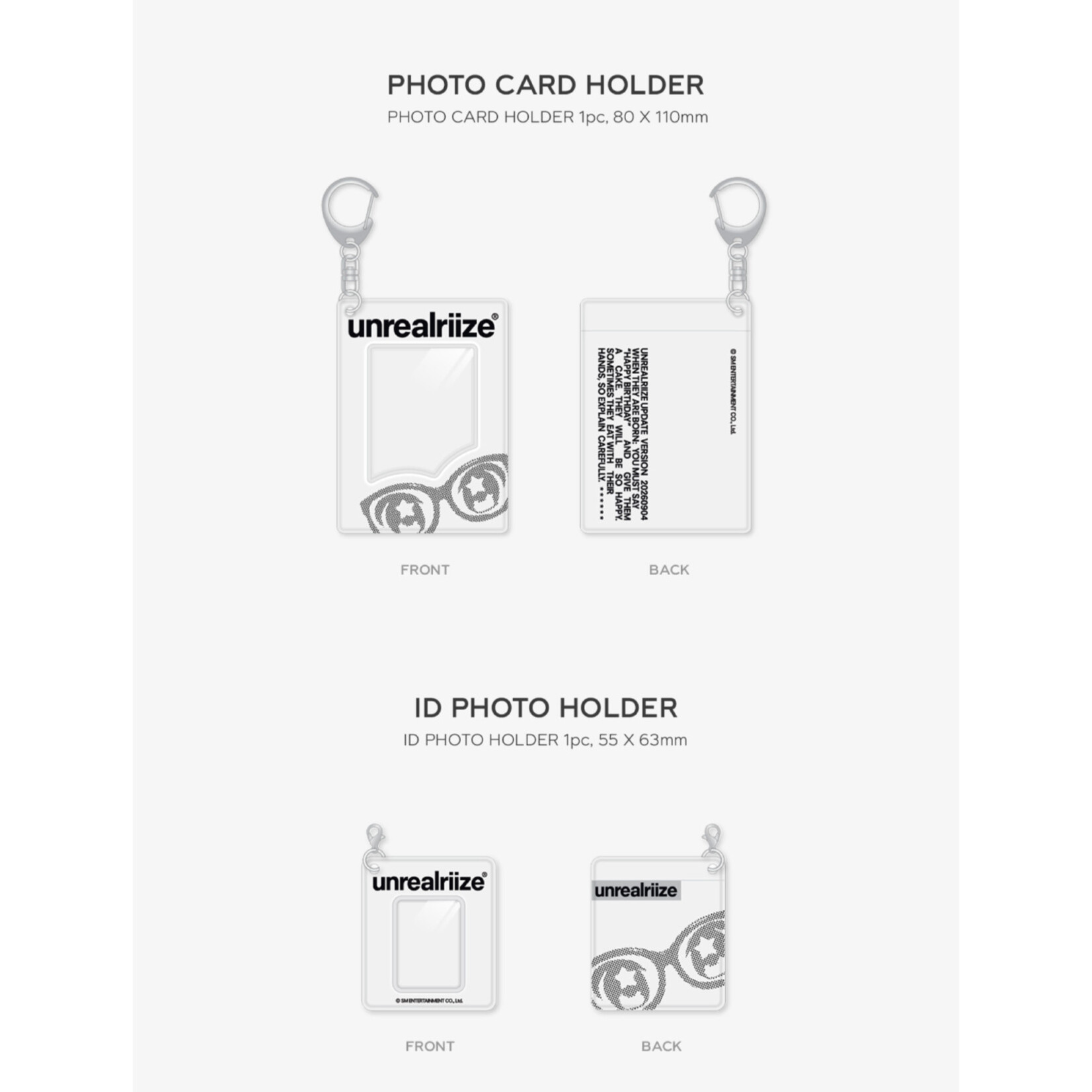 Riize RIIZE - 2026 SM ARTIST SEASON'S GREETINGS OFFICIAL MD : PHOTO HOLDER SET