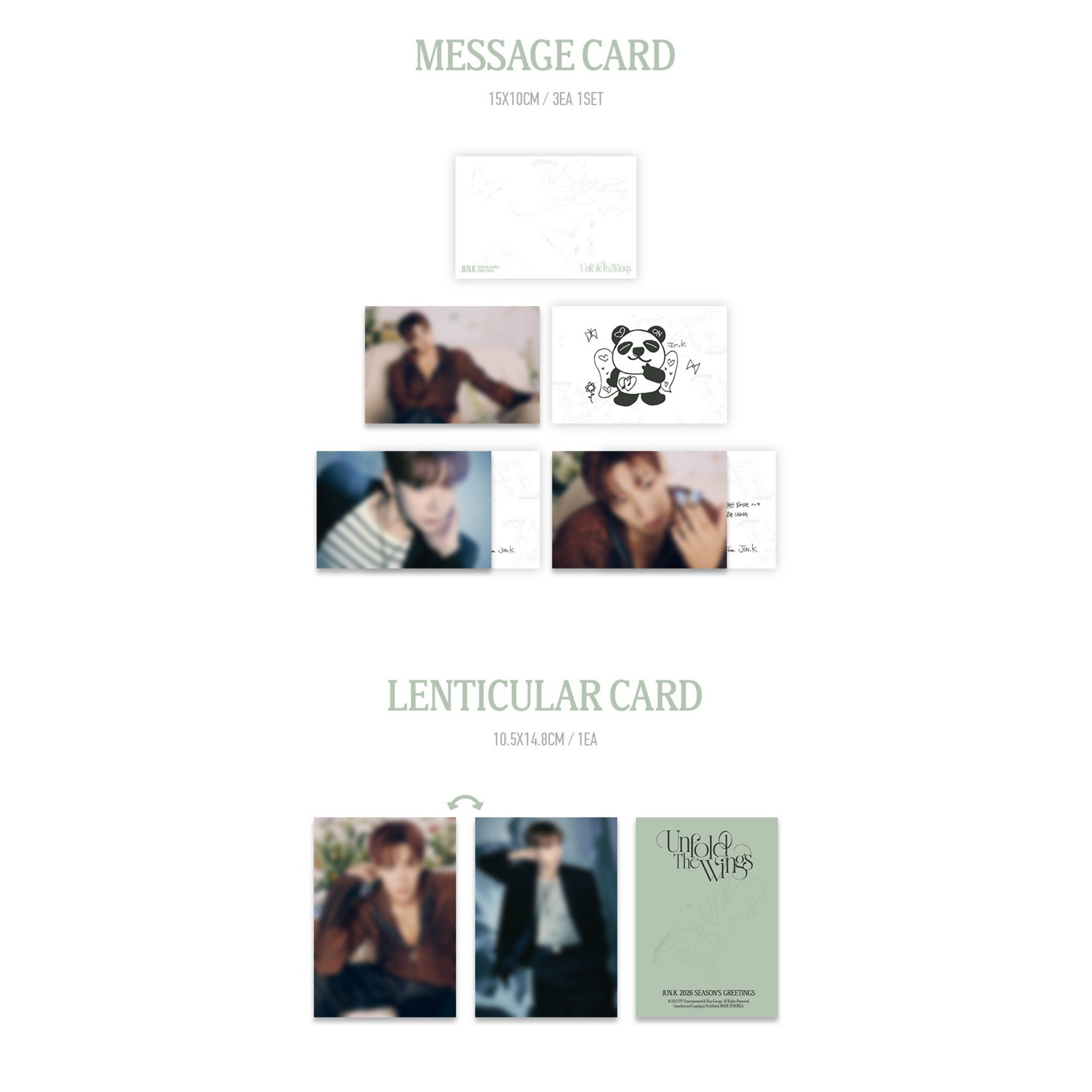 2PM JUN.K - 2026 SEASON'S GREETINGS [Unfold The Wings] + Photocard (FANS SHOP)