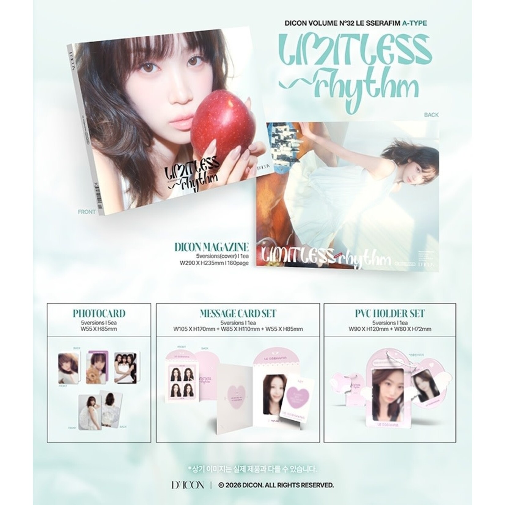 Le Sserafim LE SSERAFIM - A-TYPE DICON VOLUME Nº32 LE SSERAFIM LIMITLESS RHYTHM