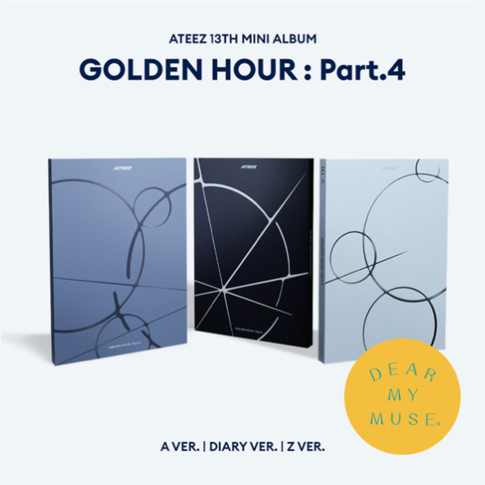 ATEEZ ATEEZ - [GOLDEN HOUR : Part.4] (Photobook Ver.) + Random Photocard (Dear My Muse)