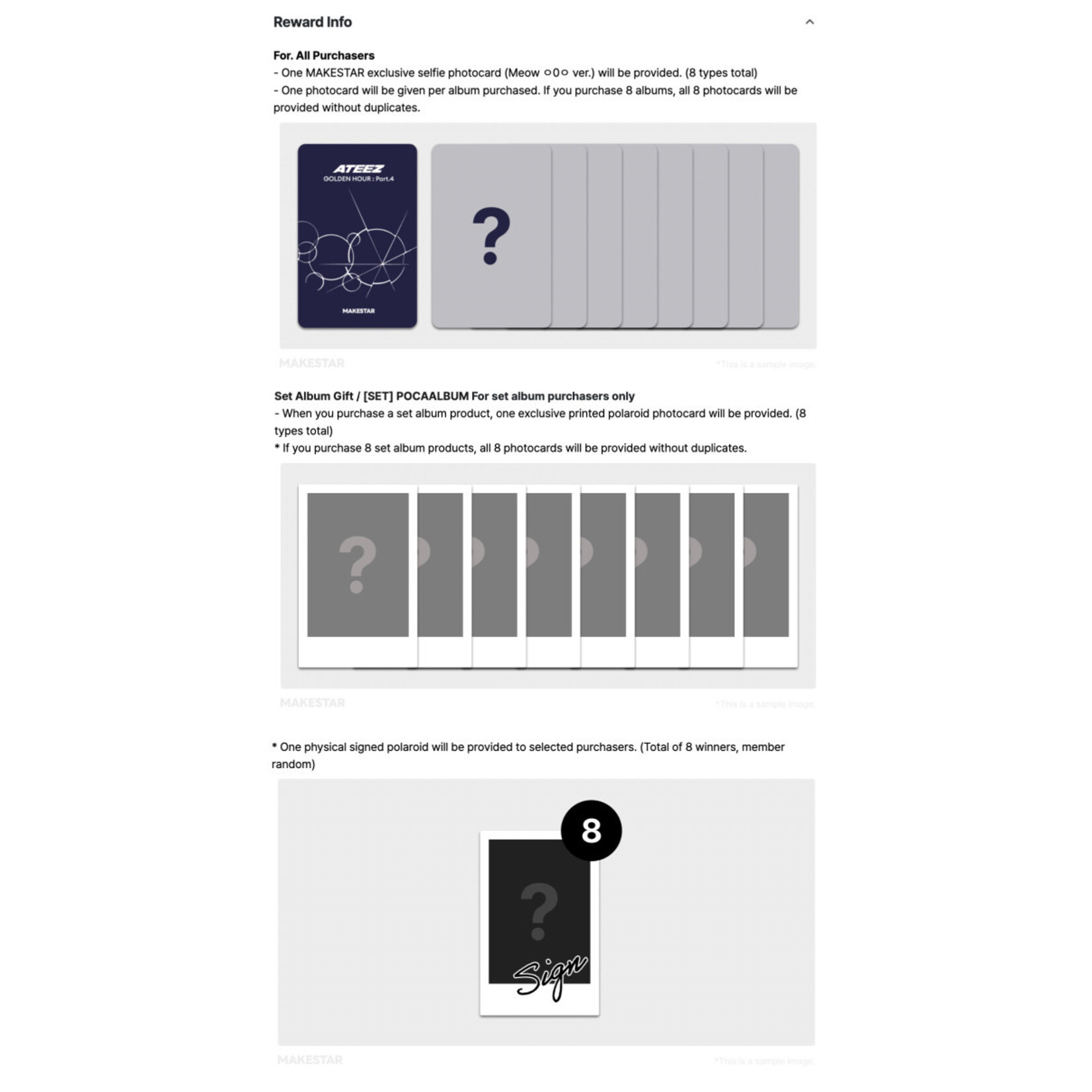 ATEEZ ATEEZ - [GOLDEN HOUR : Part.4] (POCAALBUM VER.) + Random Photocard (MAKESTAR)