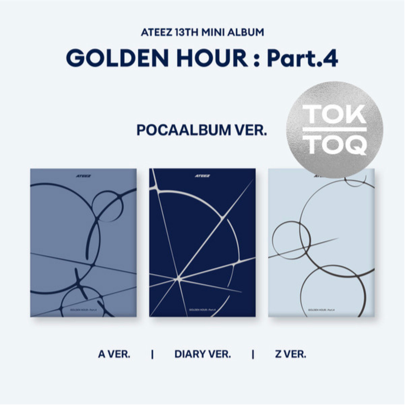 ATEEZ ATEEZ - [GOLDEN HOUR : Part.4] (Pocaalbum Ver.) + Random Photocard (TOKTOQ)