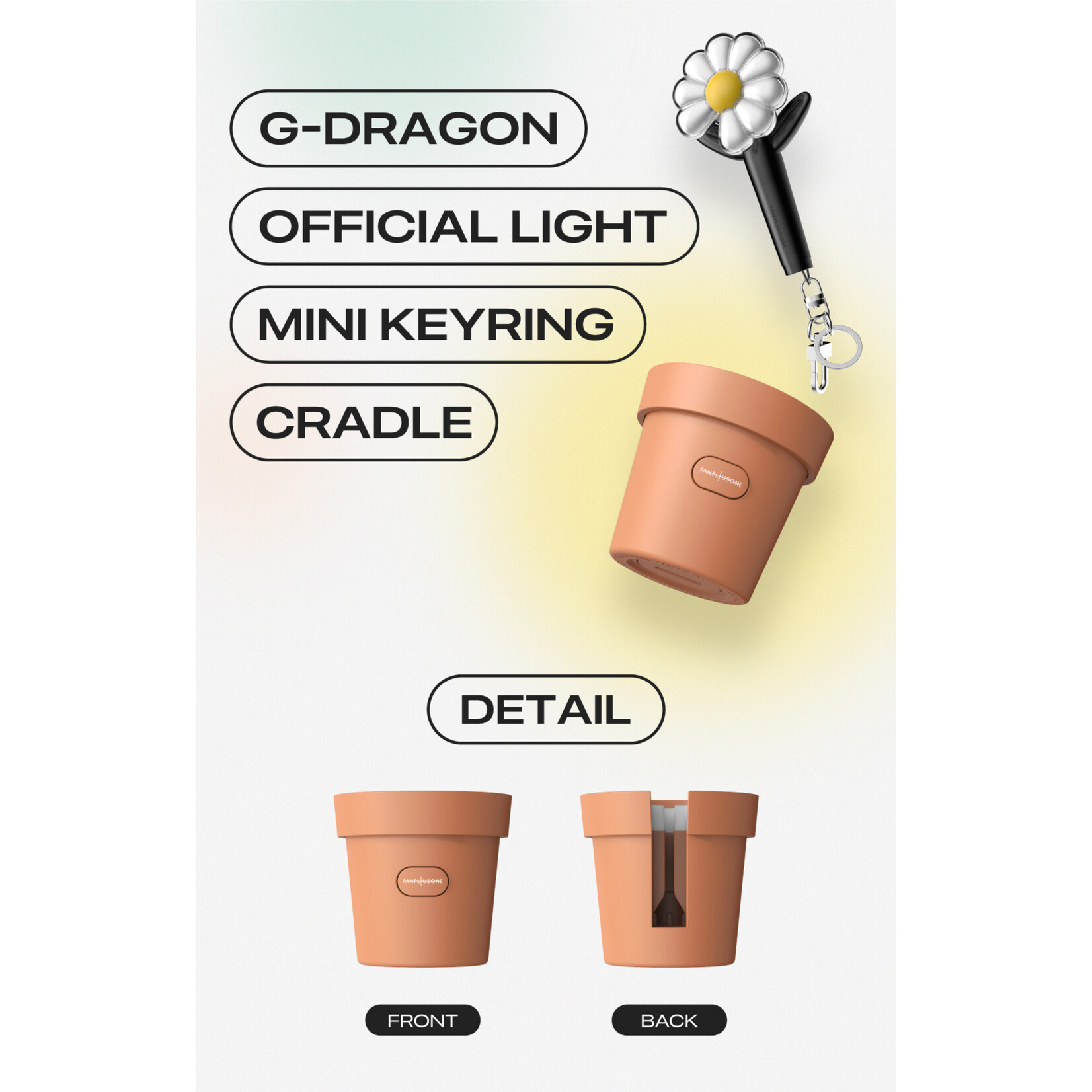 BIGBANG G-DRAGON - OFFICIAL MINI LIGHT KEYRING CRADLE