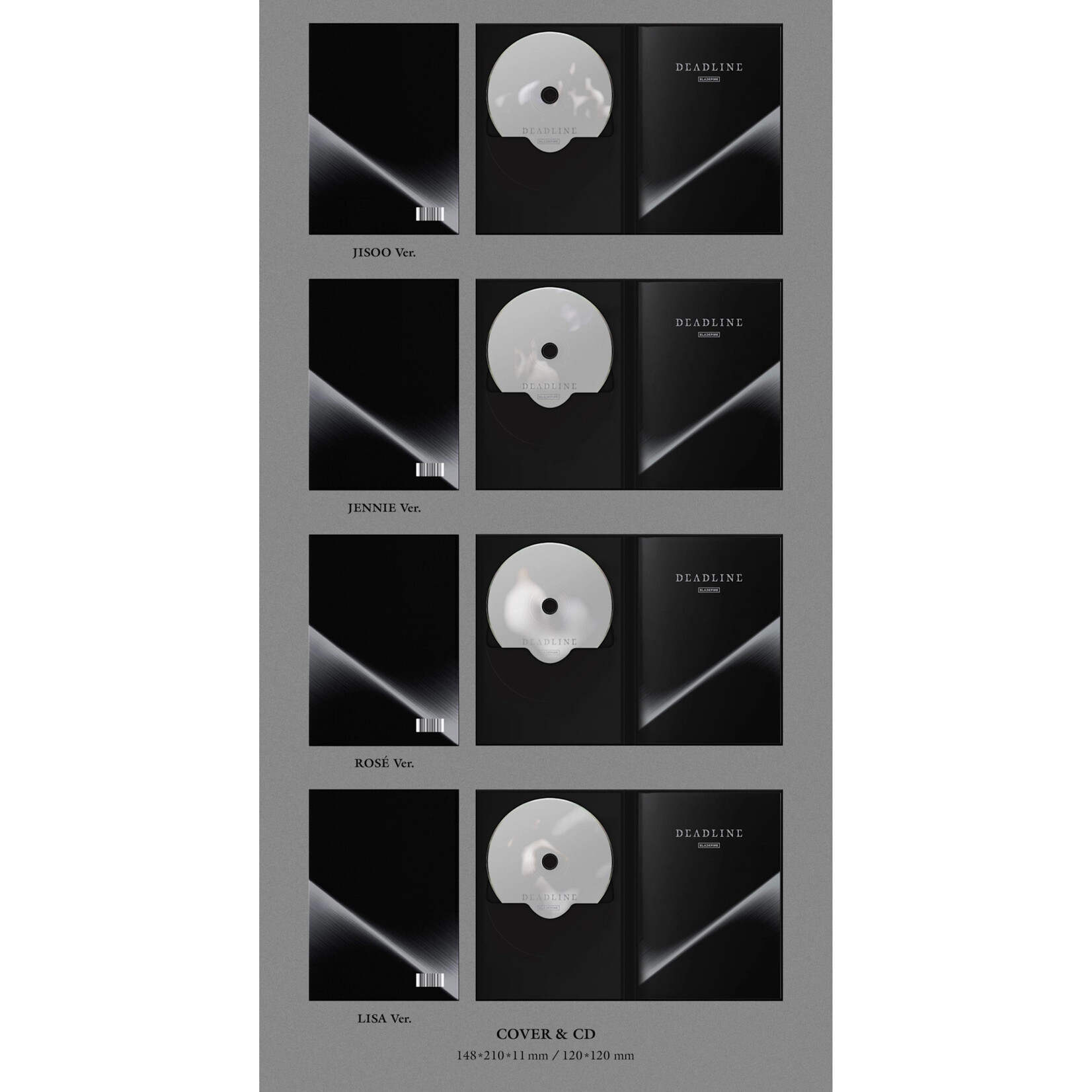 BlackPink BLACKPINK - 3rd MINI ALBUM [DEADLINE] (SILVER Ver.)