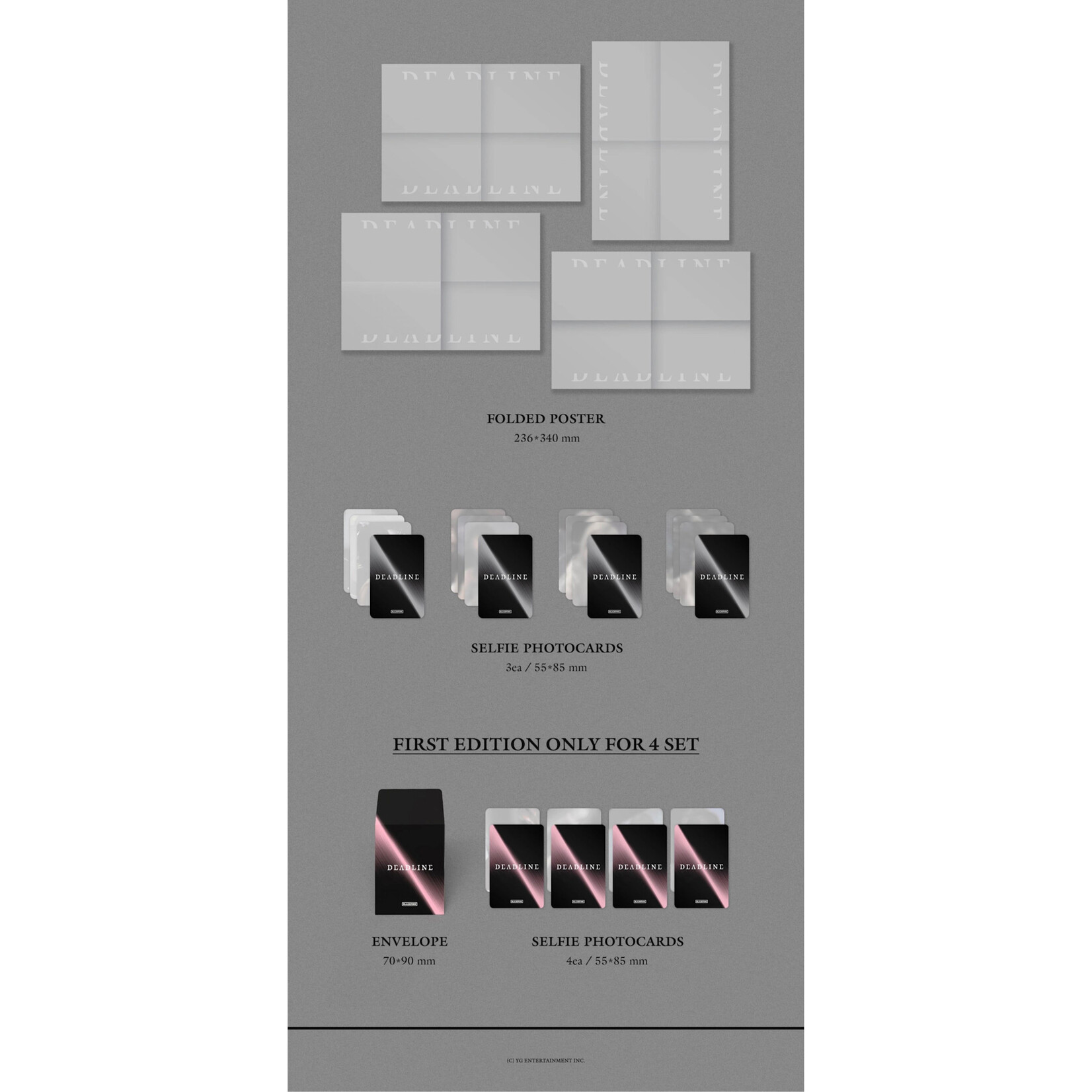 BlackPink BLACKPINK - 3rd MINI ALBUM [DEADLINE] SILVER Ver. + Weverse Gift (WS)