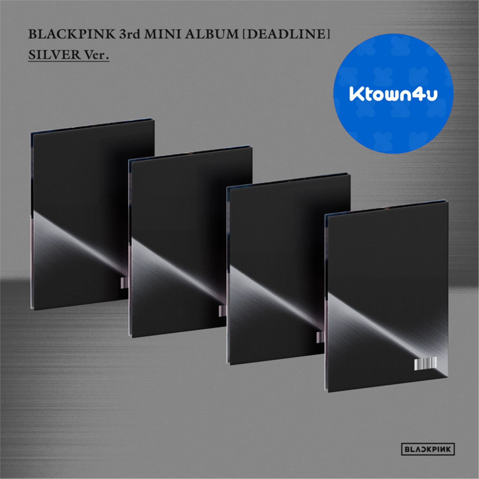 BlackPink BLACKPINK - 3rd MINI ALBUM [DEADLINE] (SILVER Ver.) + Random Photocard (KTOWN4U)